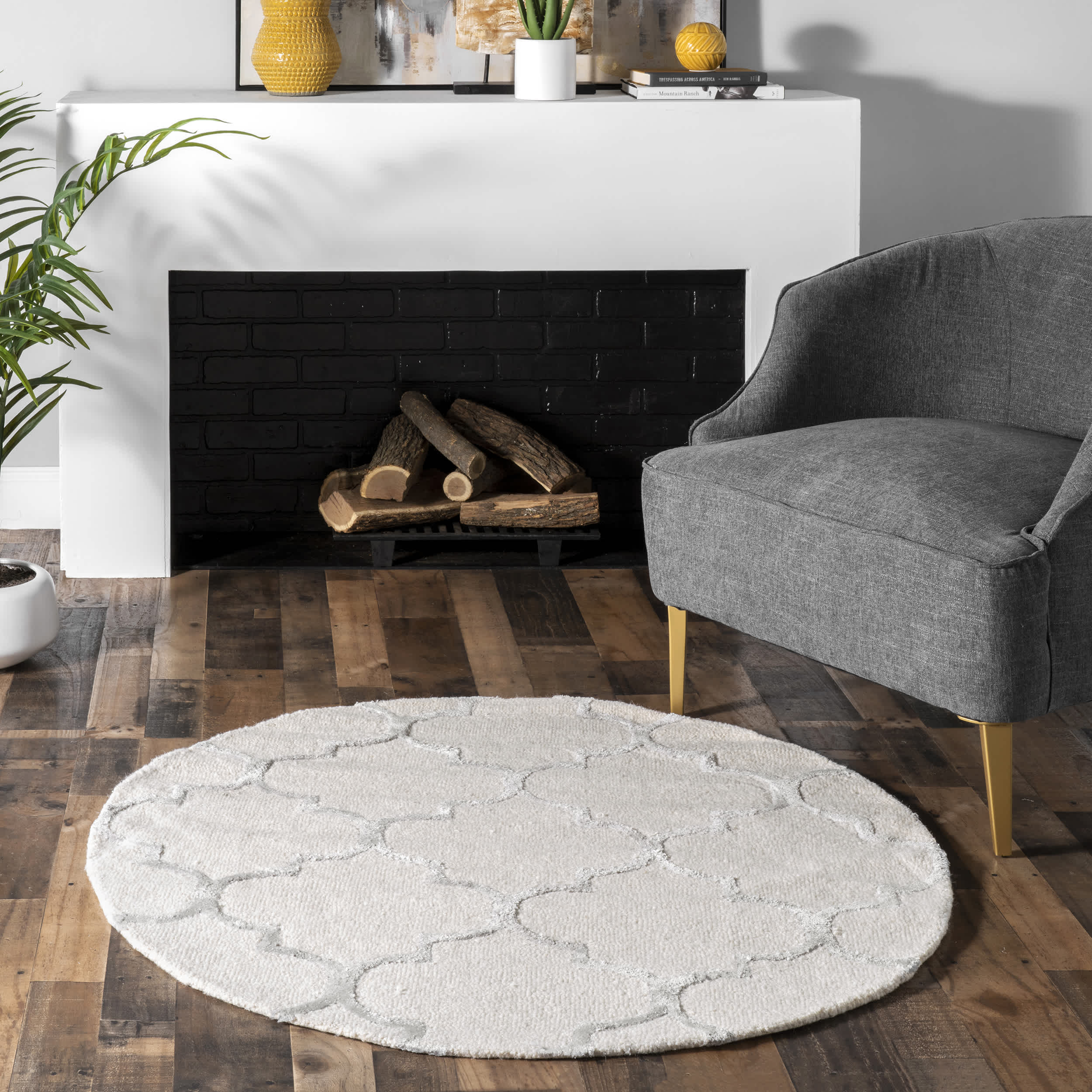 Hand Tufted Park Avenue Trellis Area Rug - Image 6