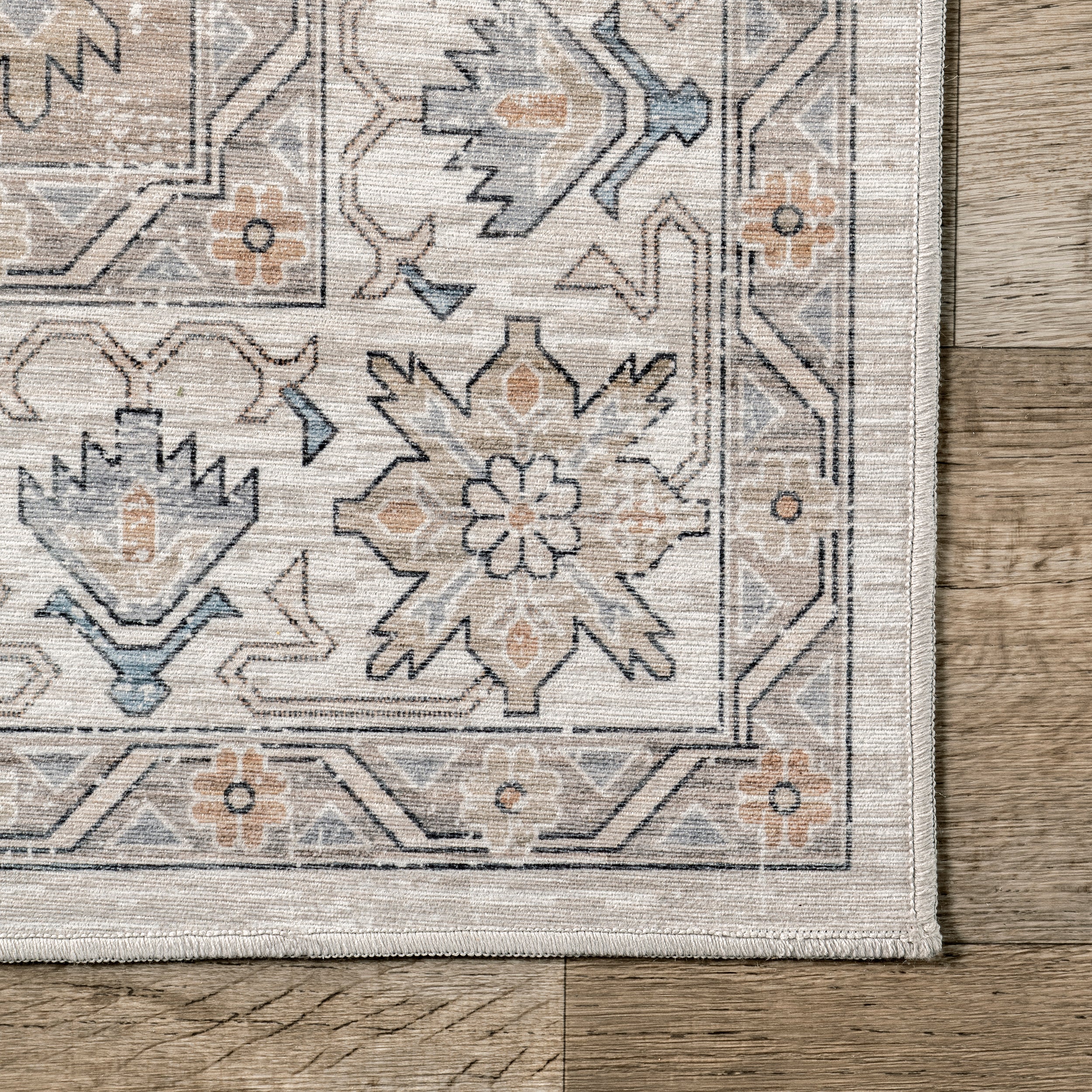 Darby Persian Stain Repellent Machine Washable Area Rug - Image 5