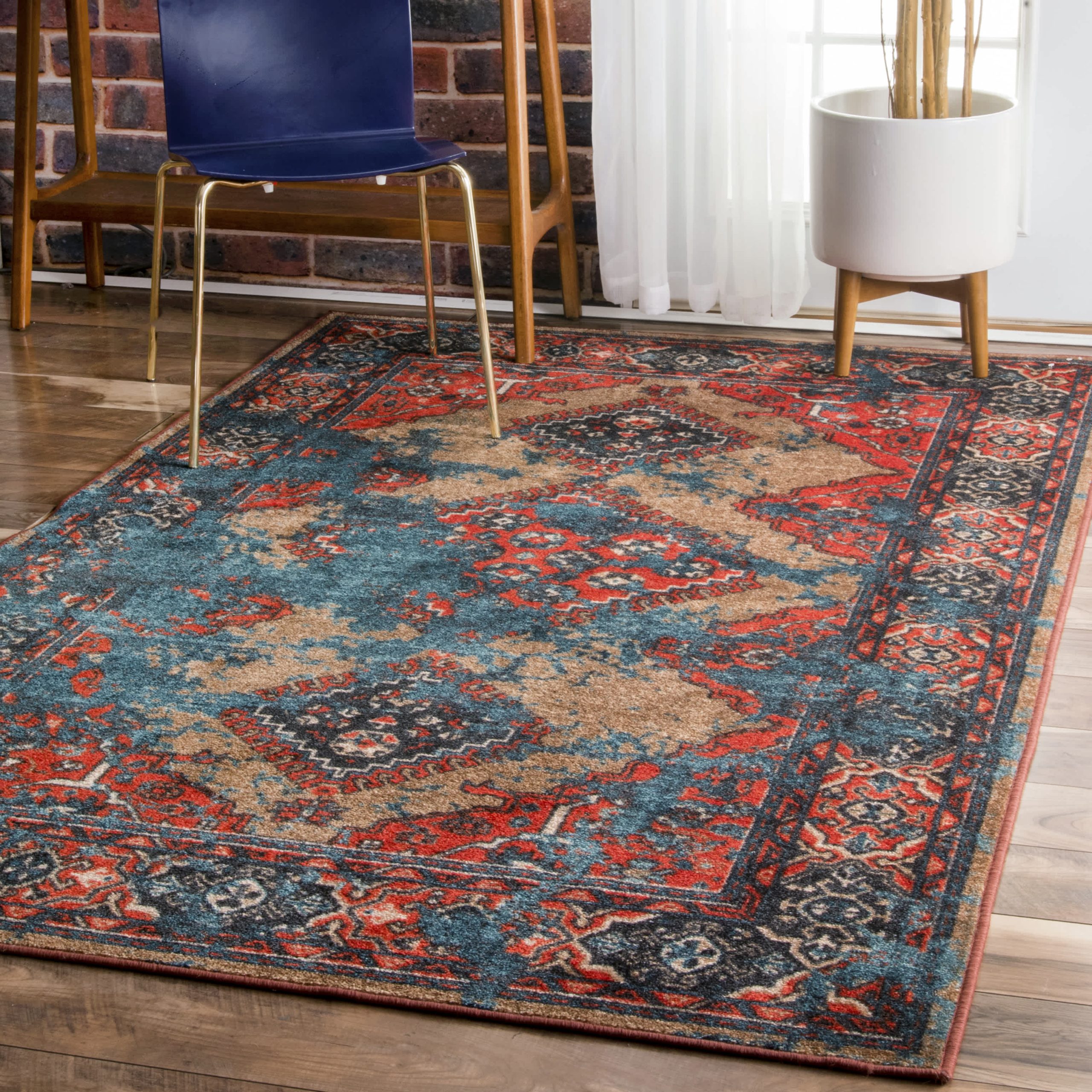 Distressed Tribal Lavonna Area Rug