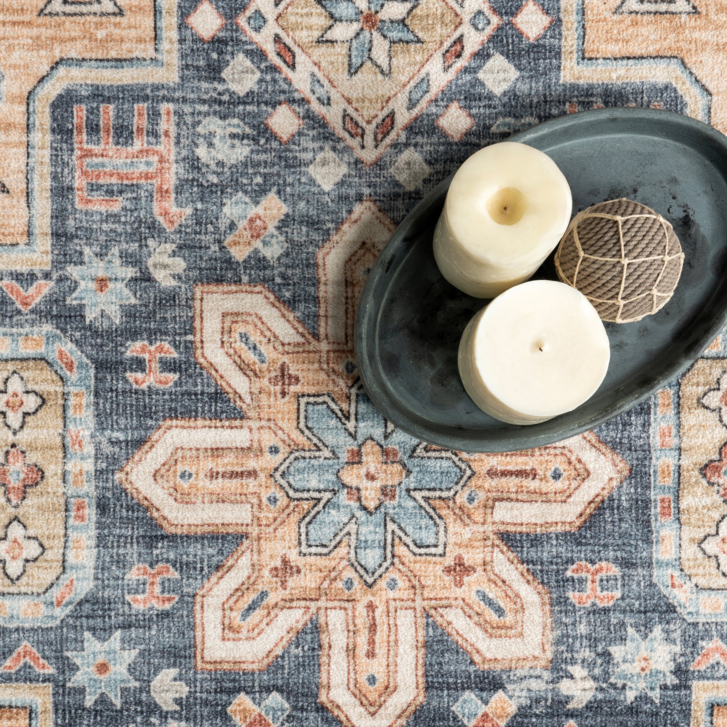 Jordan Vintage Medallion Machine Washable Area Rug - Image 15
