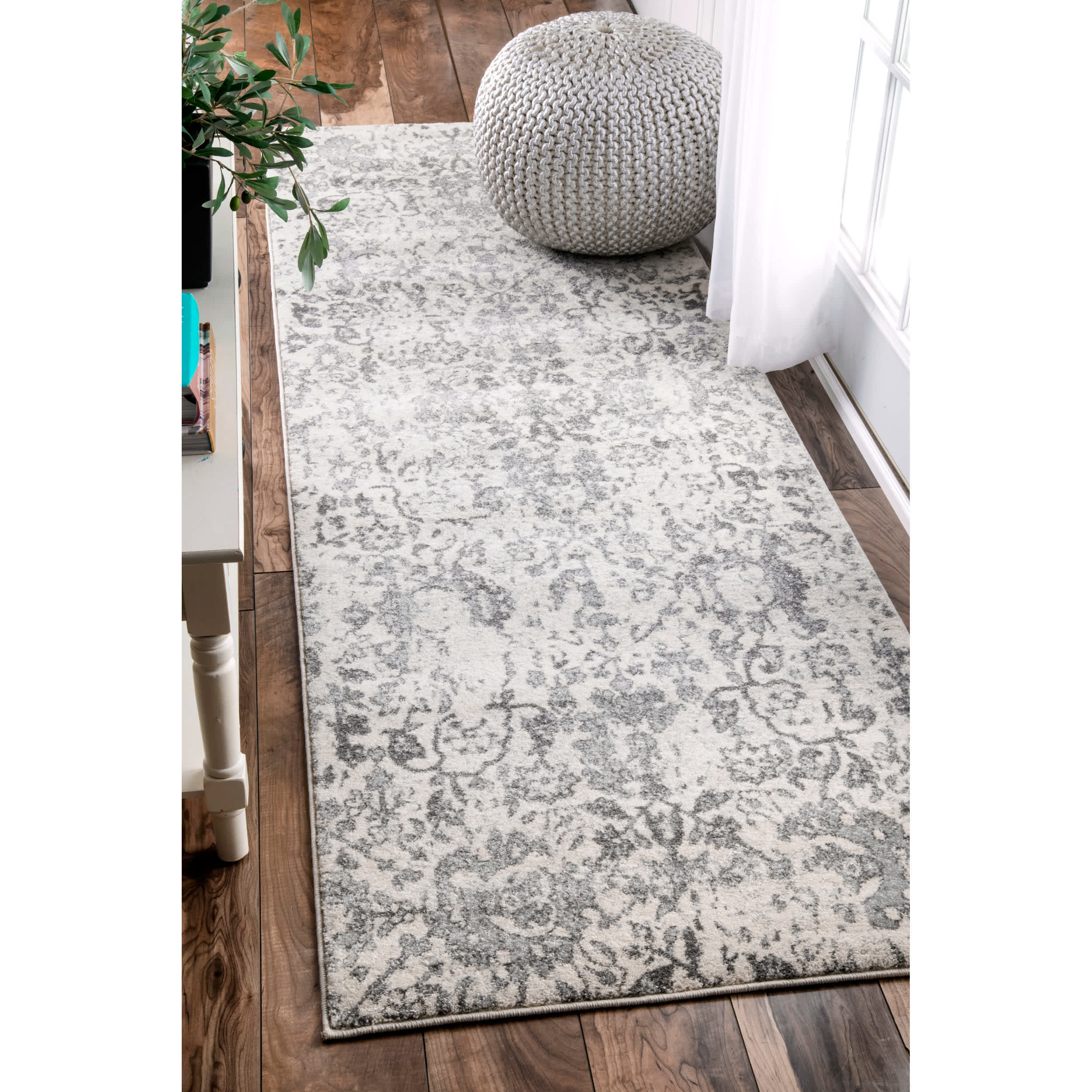 Floral Damask Rosemary Area Rug - Image 8