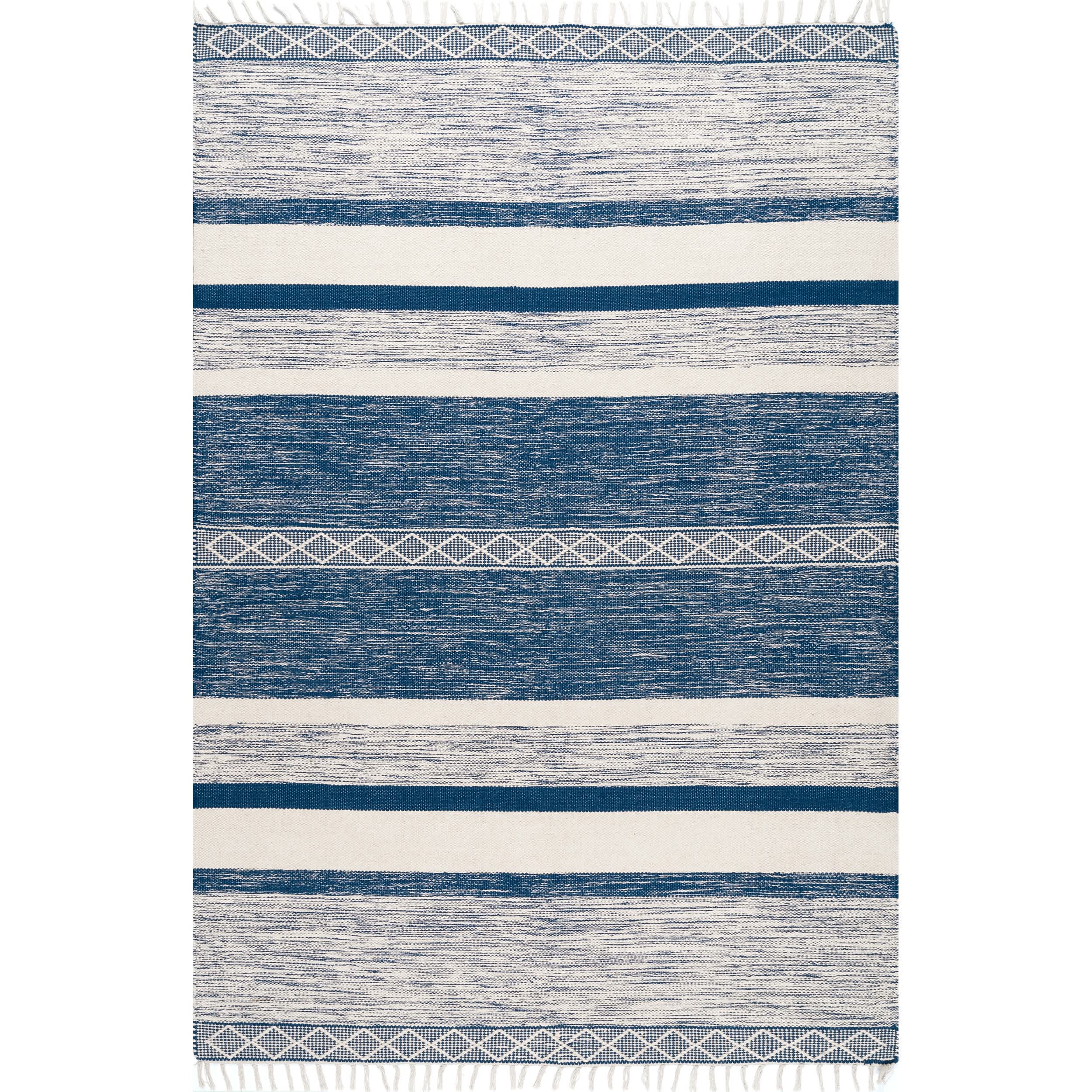 Striped Fringe Angela Area Rug