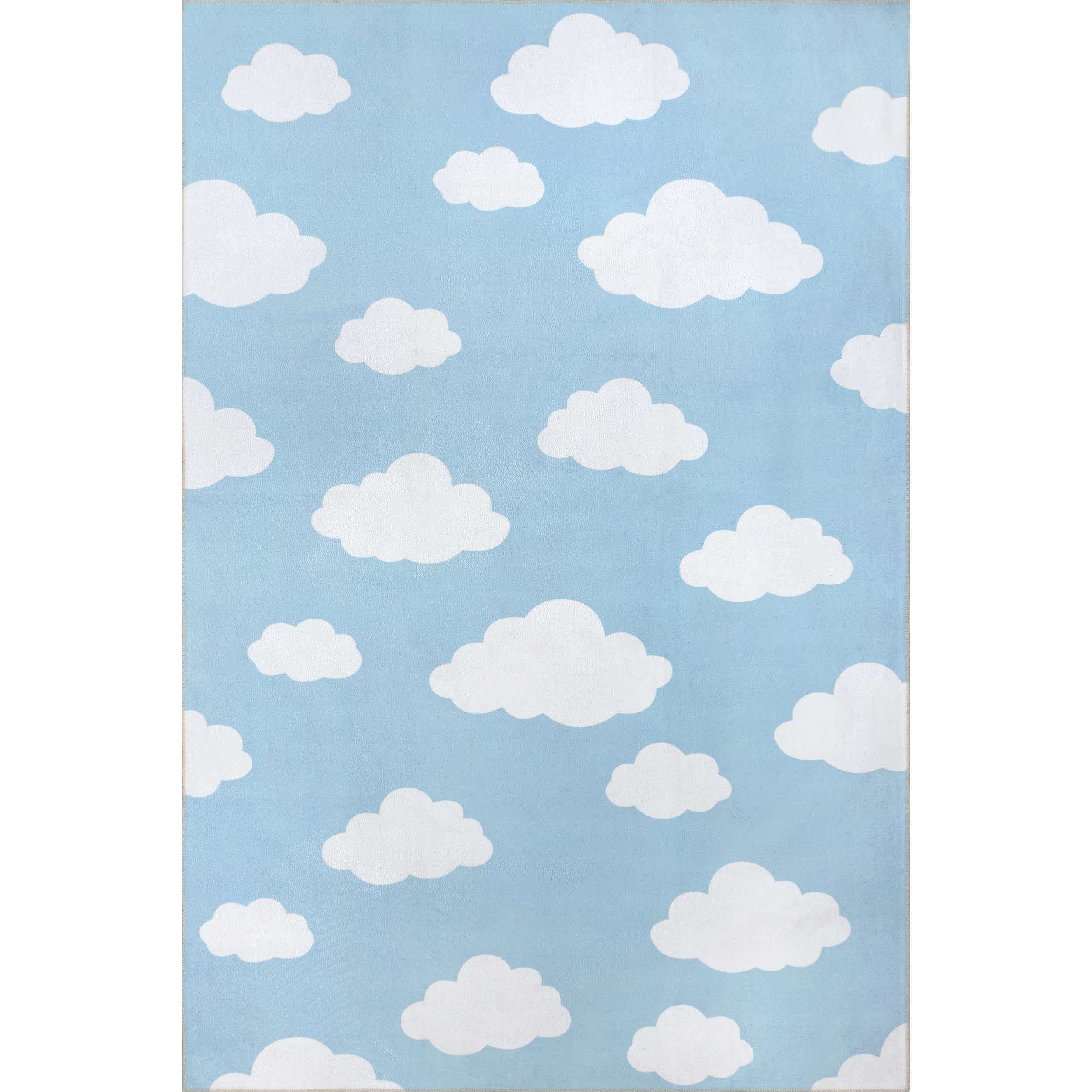 Landon Clouds Kids Washable Area Rug