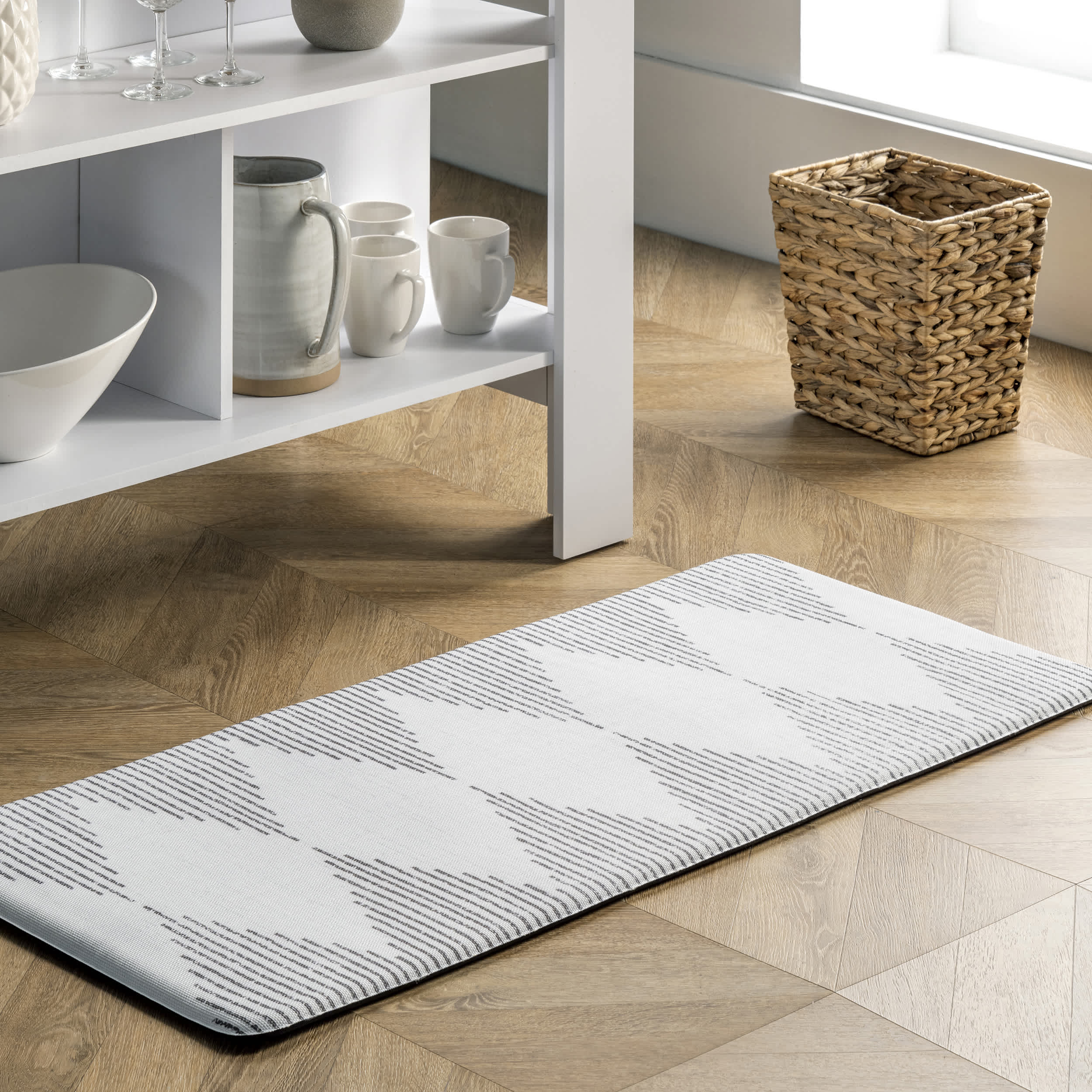 Diamond Stripes Anti Fatigue Kitchen Or Laundry Room Comfort Mat - Image 2