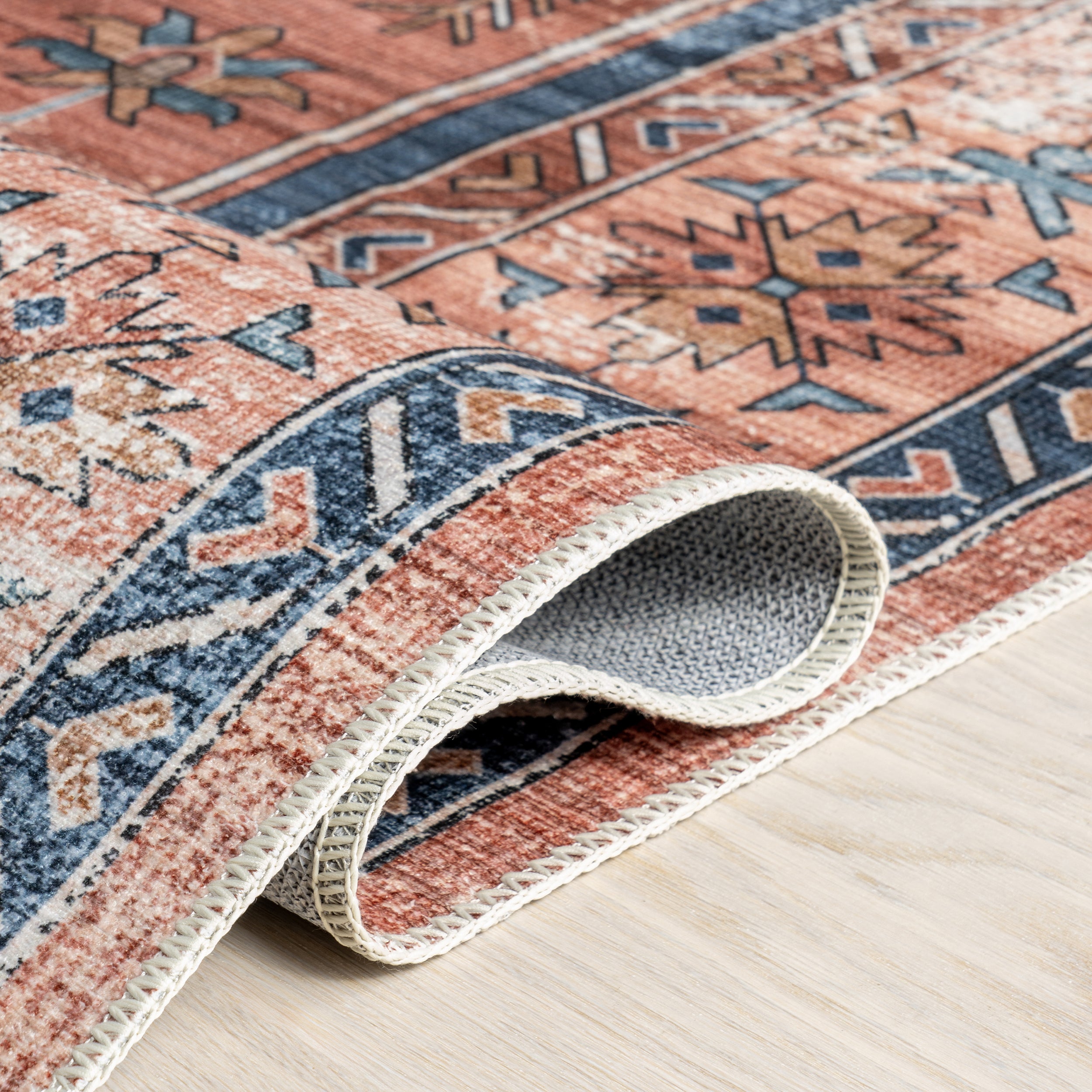 Astra SplashGuard Traditional Machine Washable Area Rug - Image 4