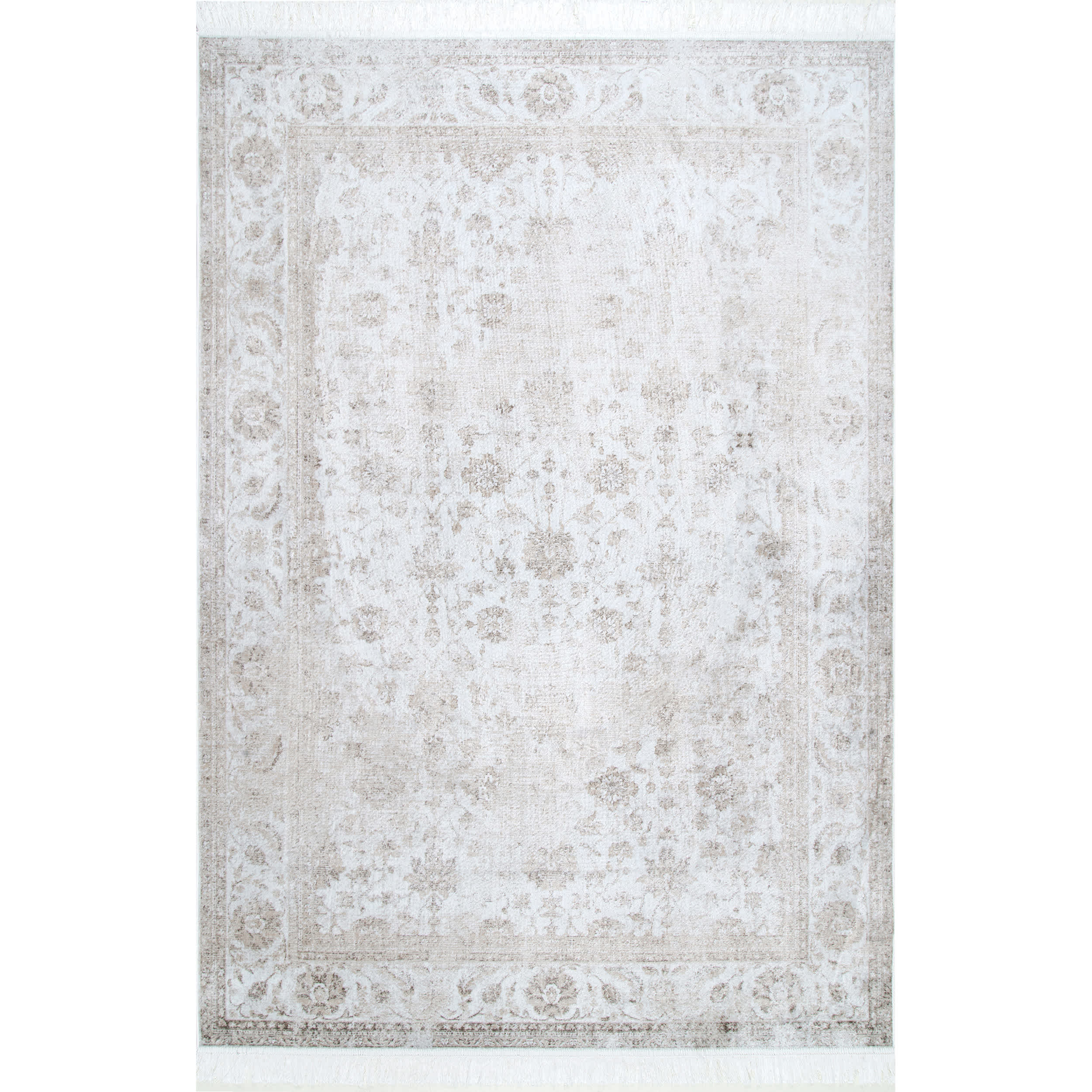 Vintage Floral Elyse Fringe Rug Area Rug