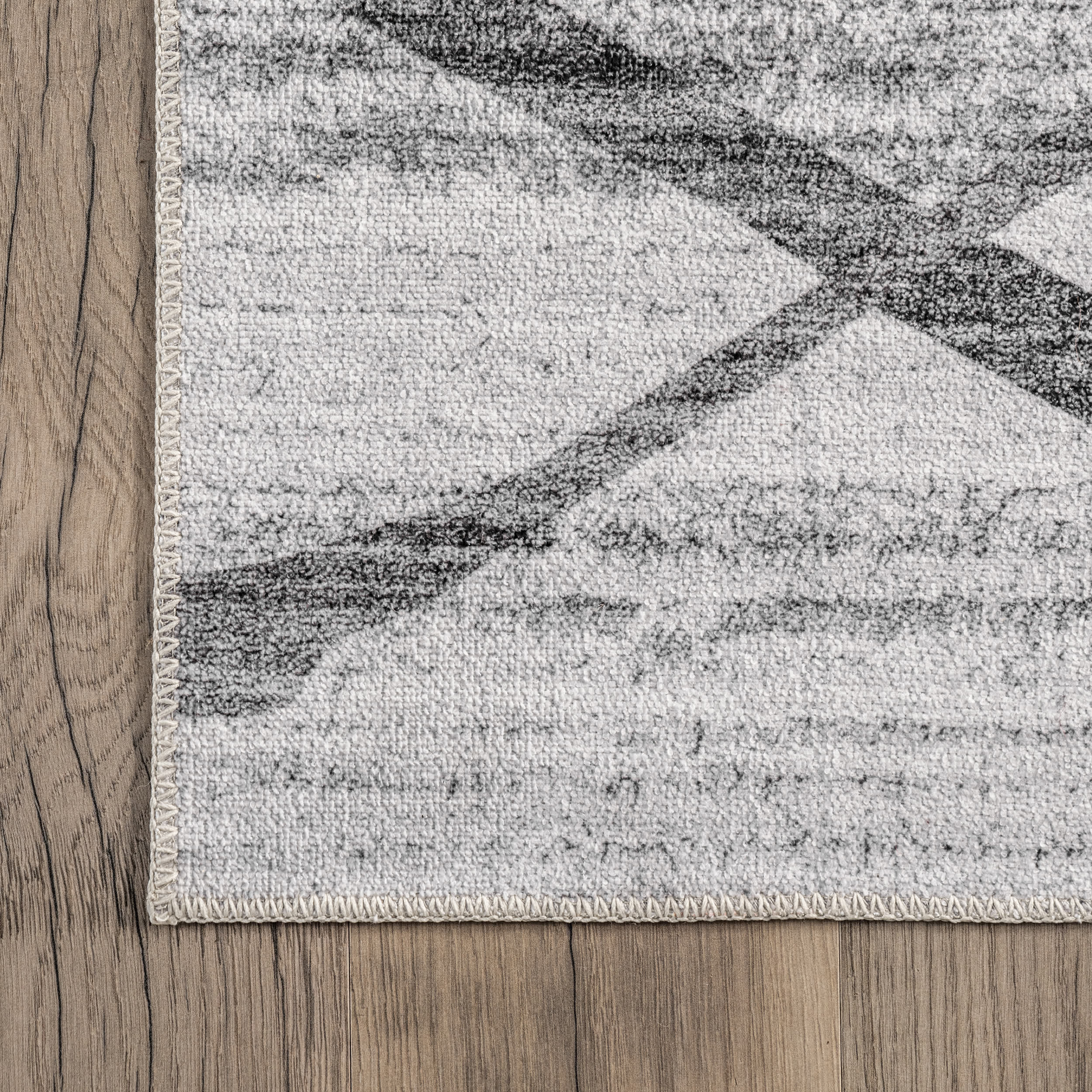Trellis Stripes Machine Washable Area Rug - Image 5