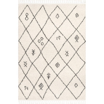 Chrissy Moroccan Trellis Tassel Rug