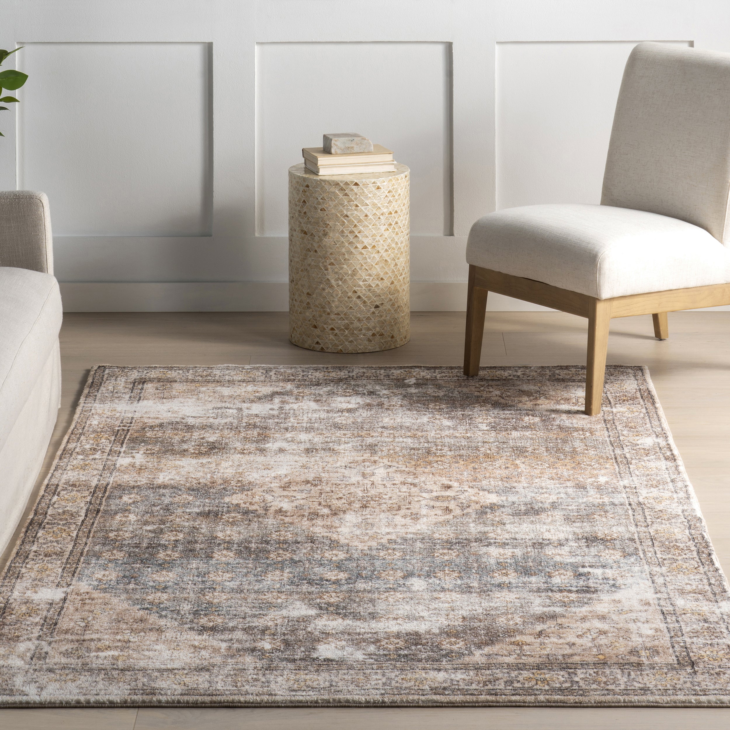 Talita Medallion Machine Washable Area Rug - Image 9