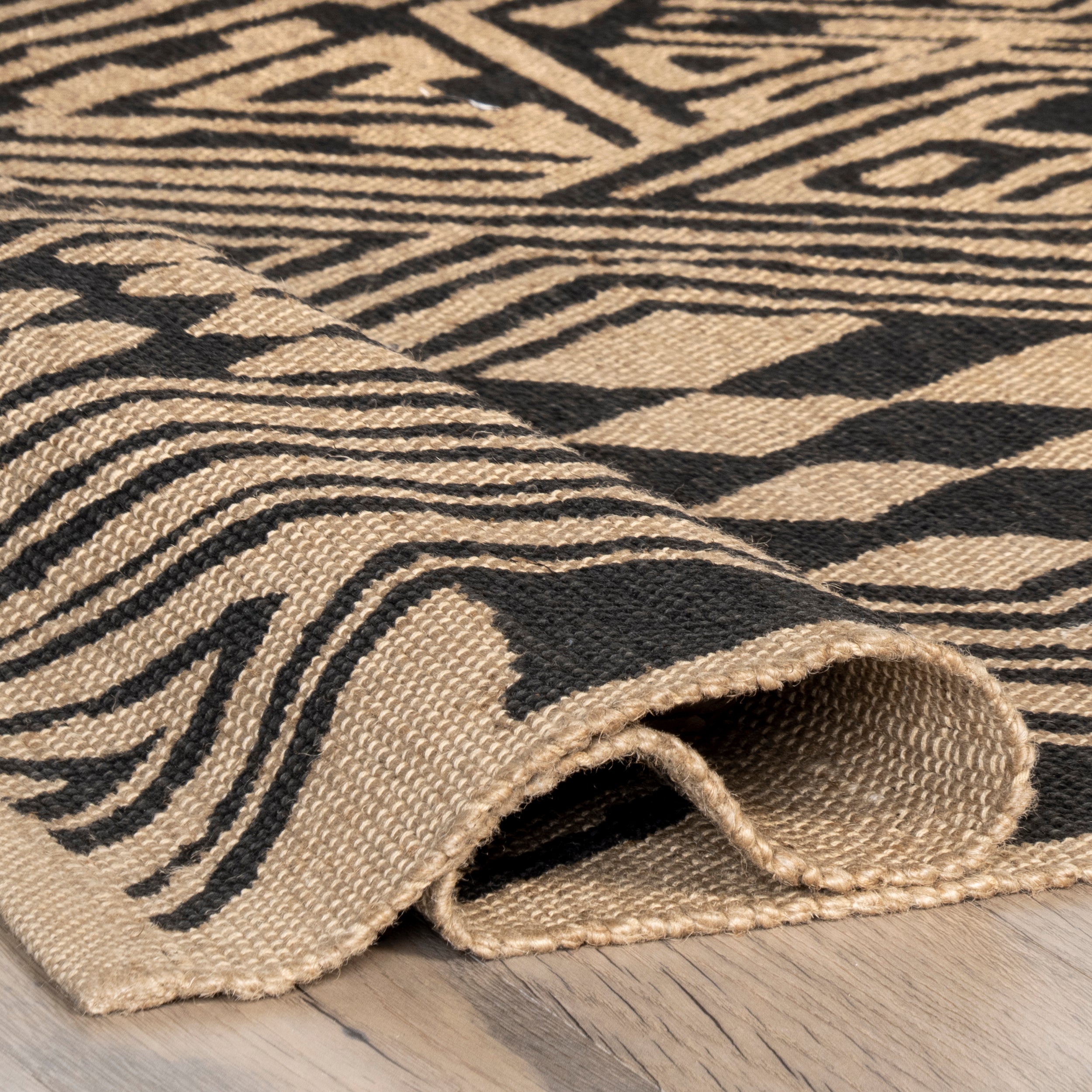 Merissa Tribal Lattice Jute Area Rug - Image 4