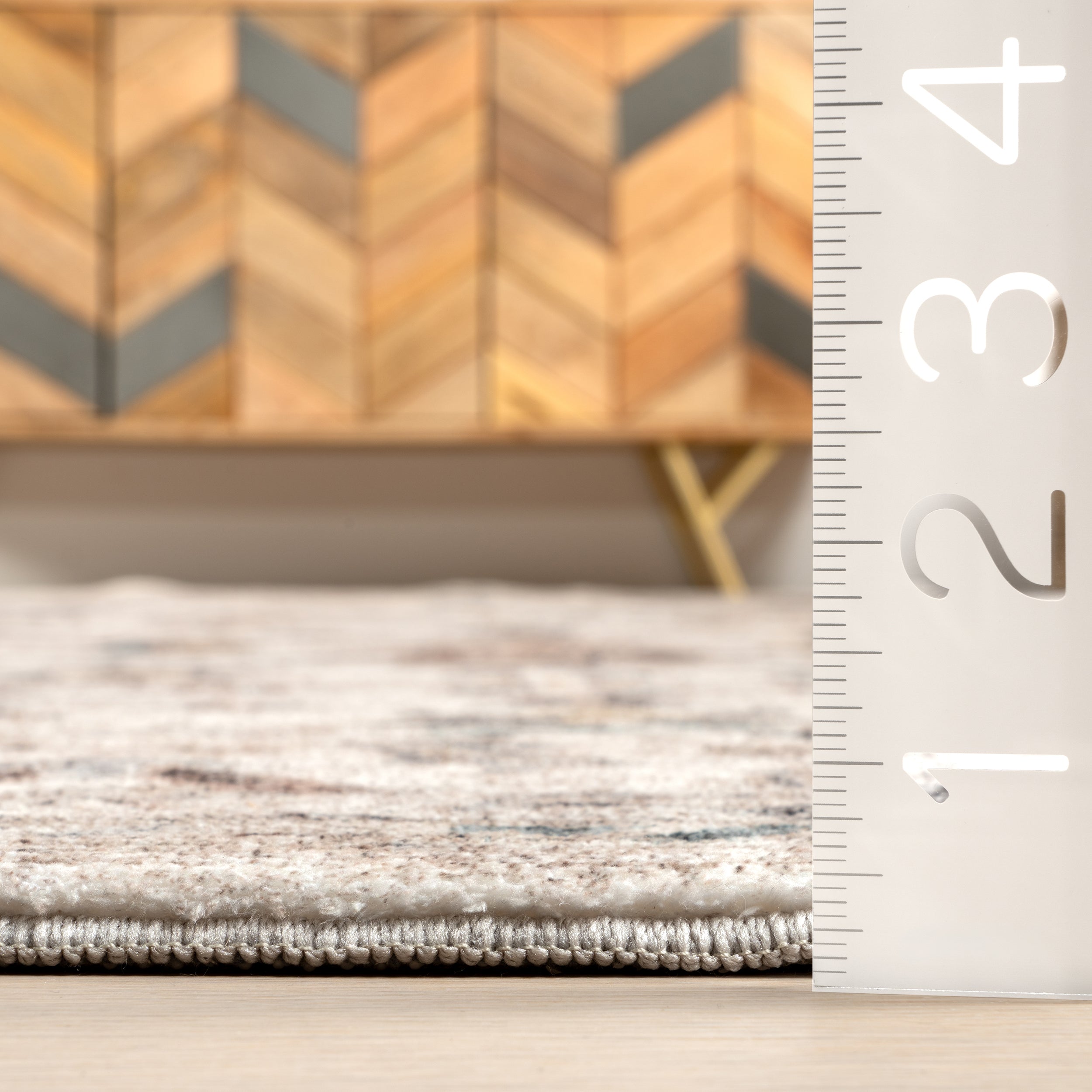 Ashby Floral Medallion Machine Washable Area Rug - Image 3
