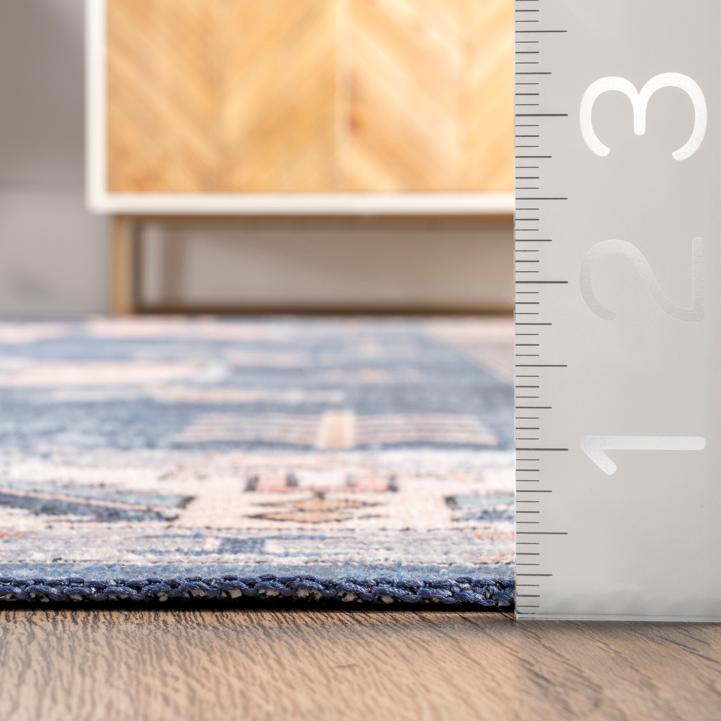 Norma Machine Washable Traditional Medallion Area Rug - Image 3