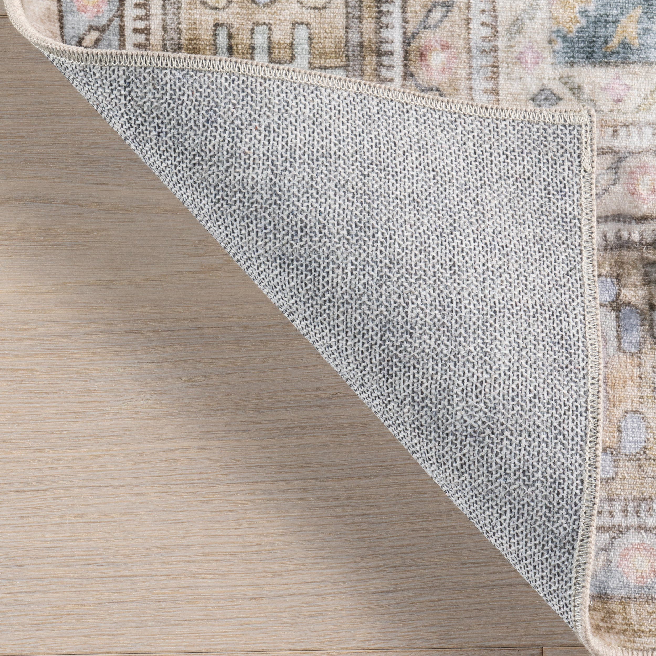 Caius Faded Medallion Machine Washable Area Rug - Image 8