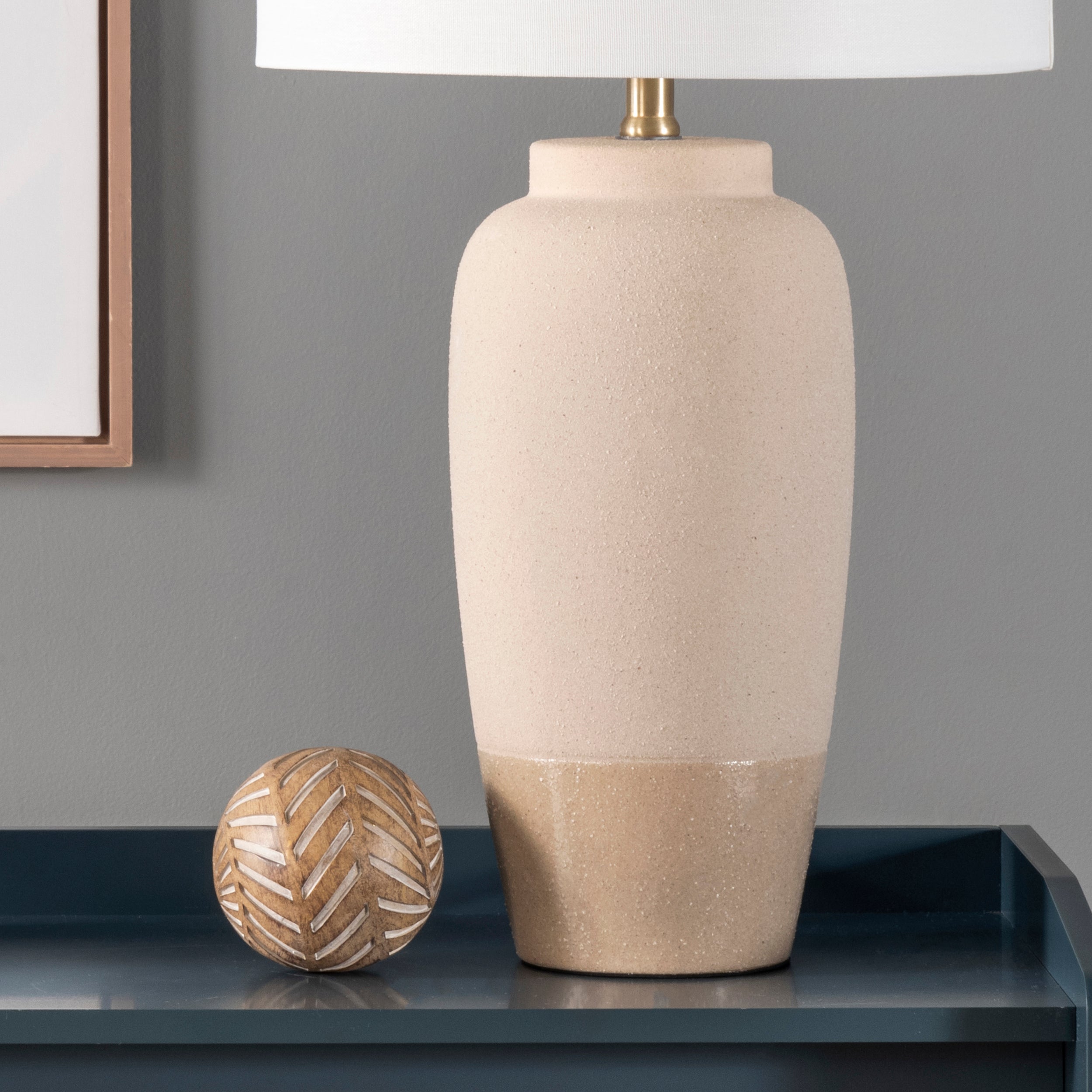 Mora 28 Textured Ceramic Table Lamp - Image 6