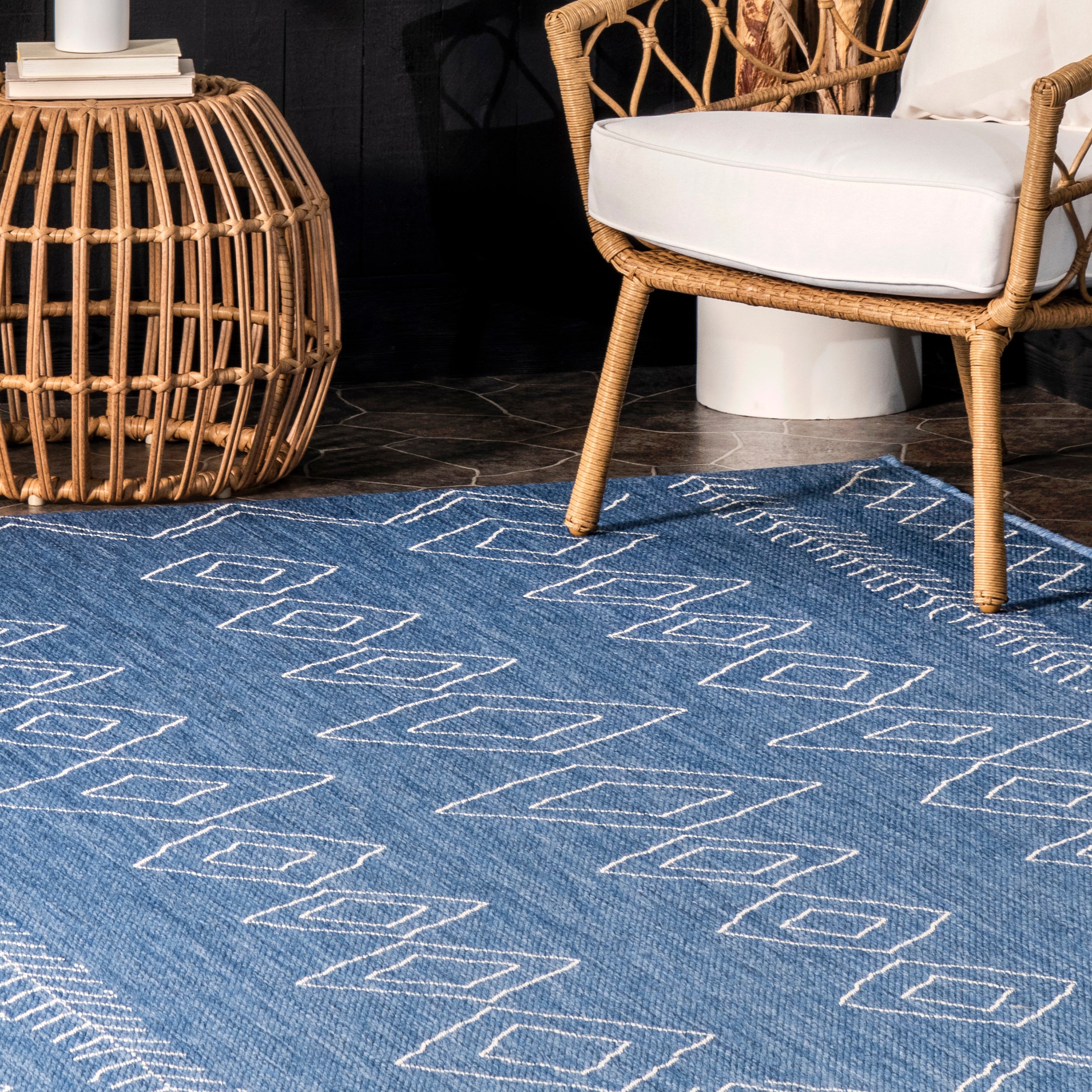 Serna Moroccan Indoor/Outdoor Area Rug - Image 20
