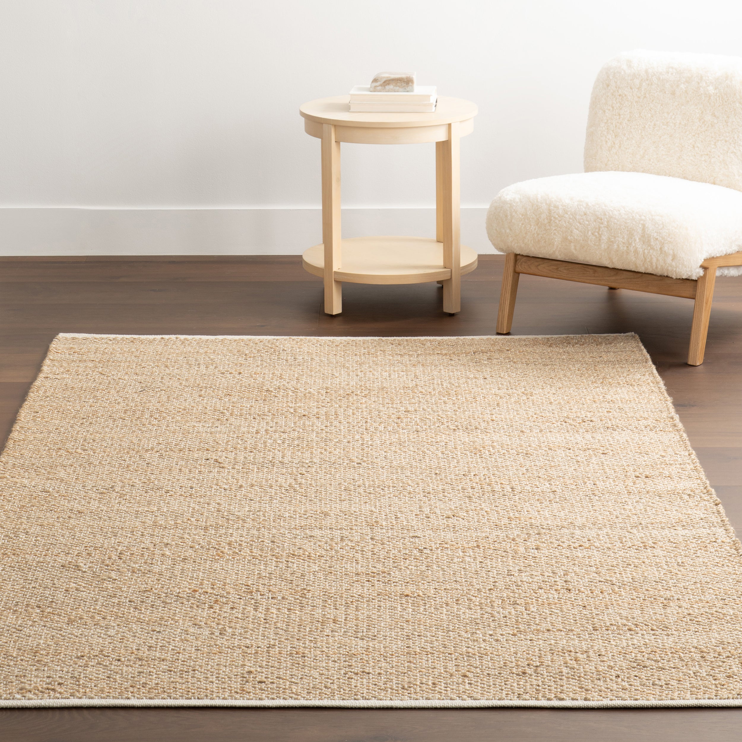 Eladia Solid Jute Area Rug - Image 9