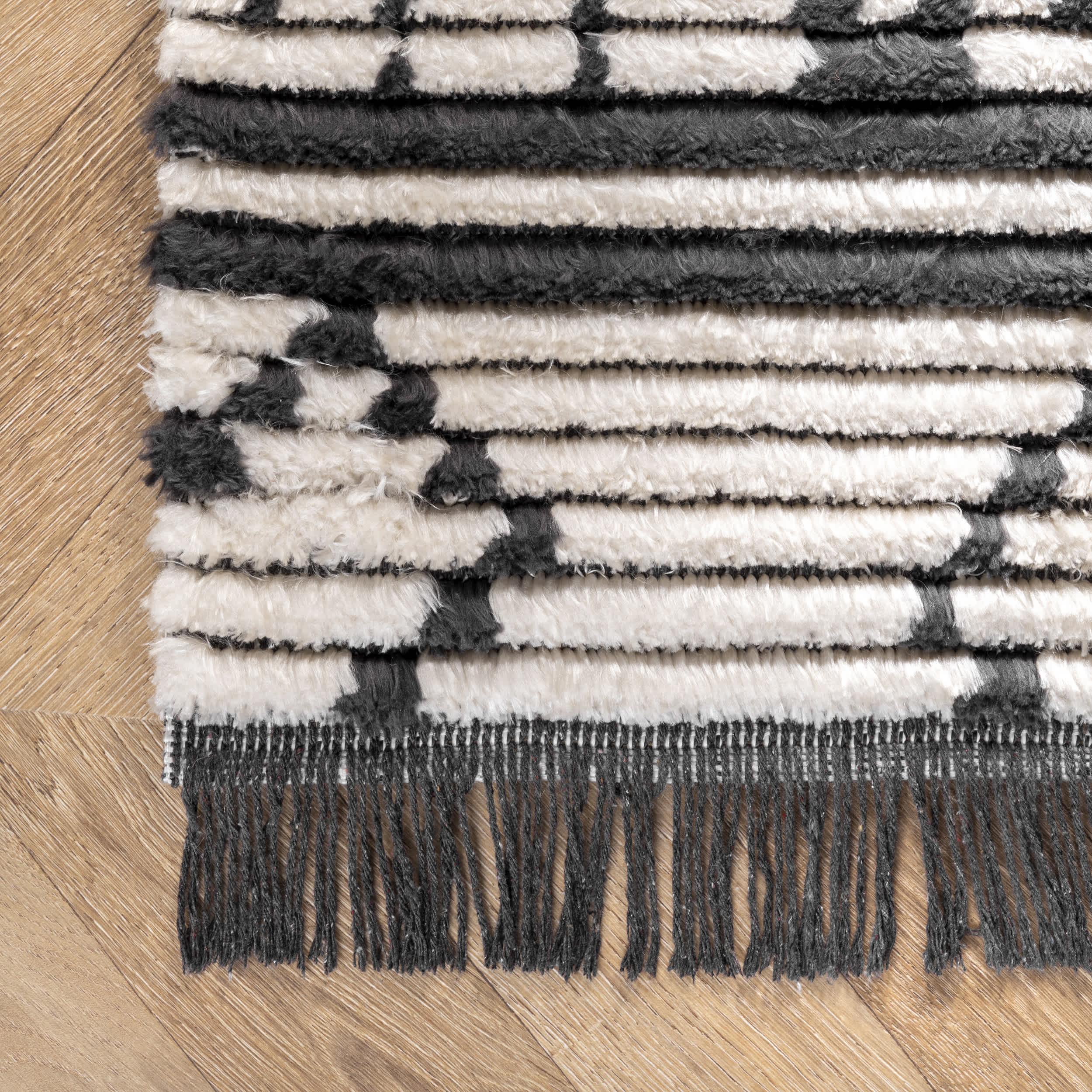 Tessa Tribal Soft Shag Fringe Area Rug - Image 5