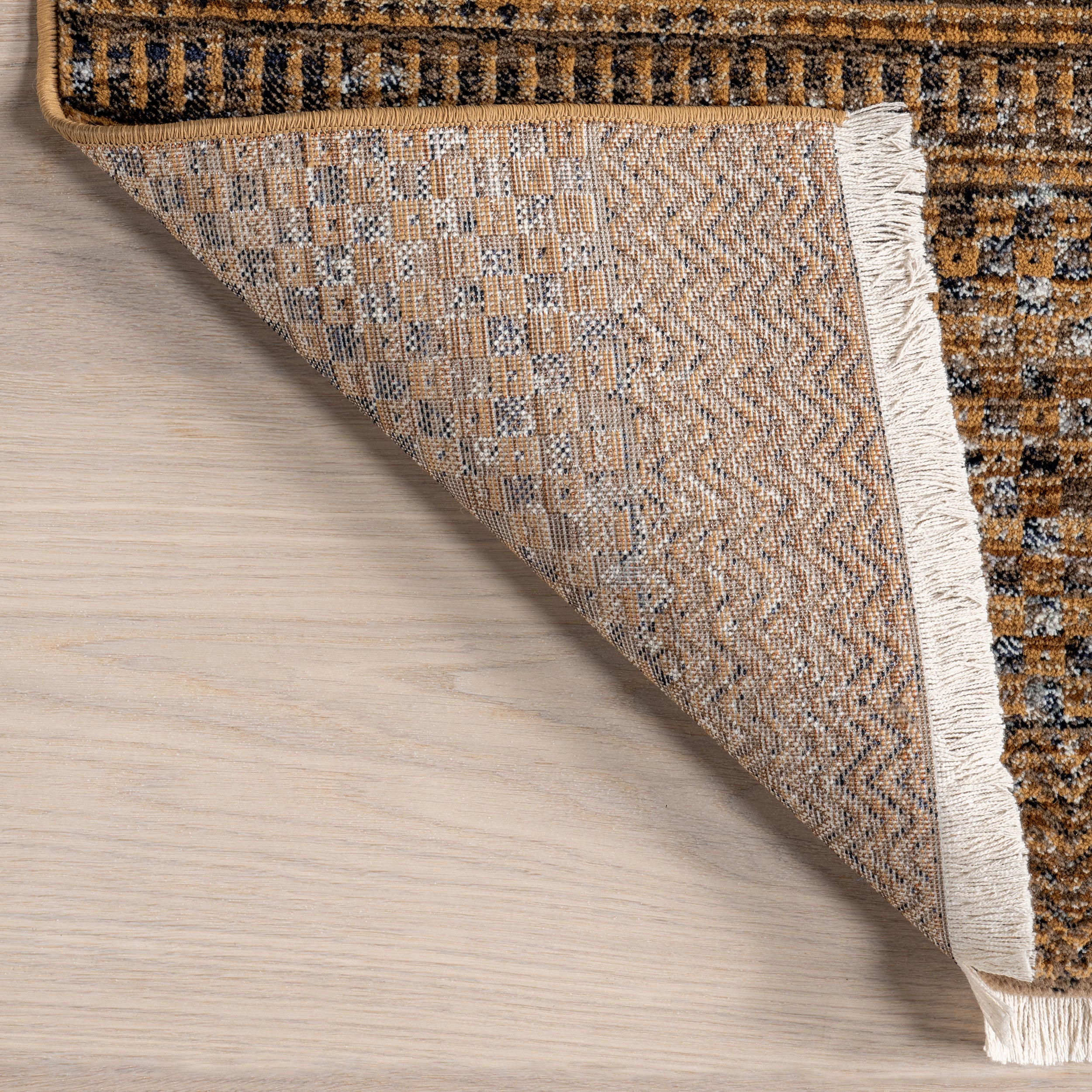 Lavender Geometric Fringe Area Rug - Image 7
