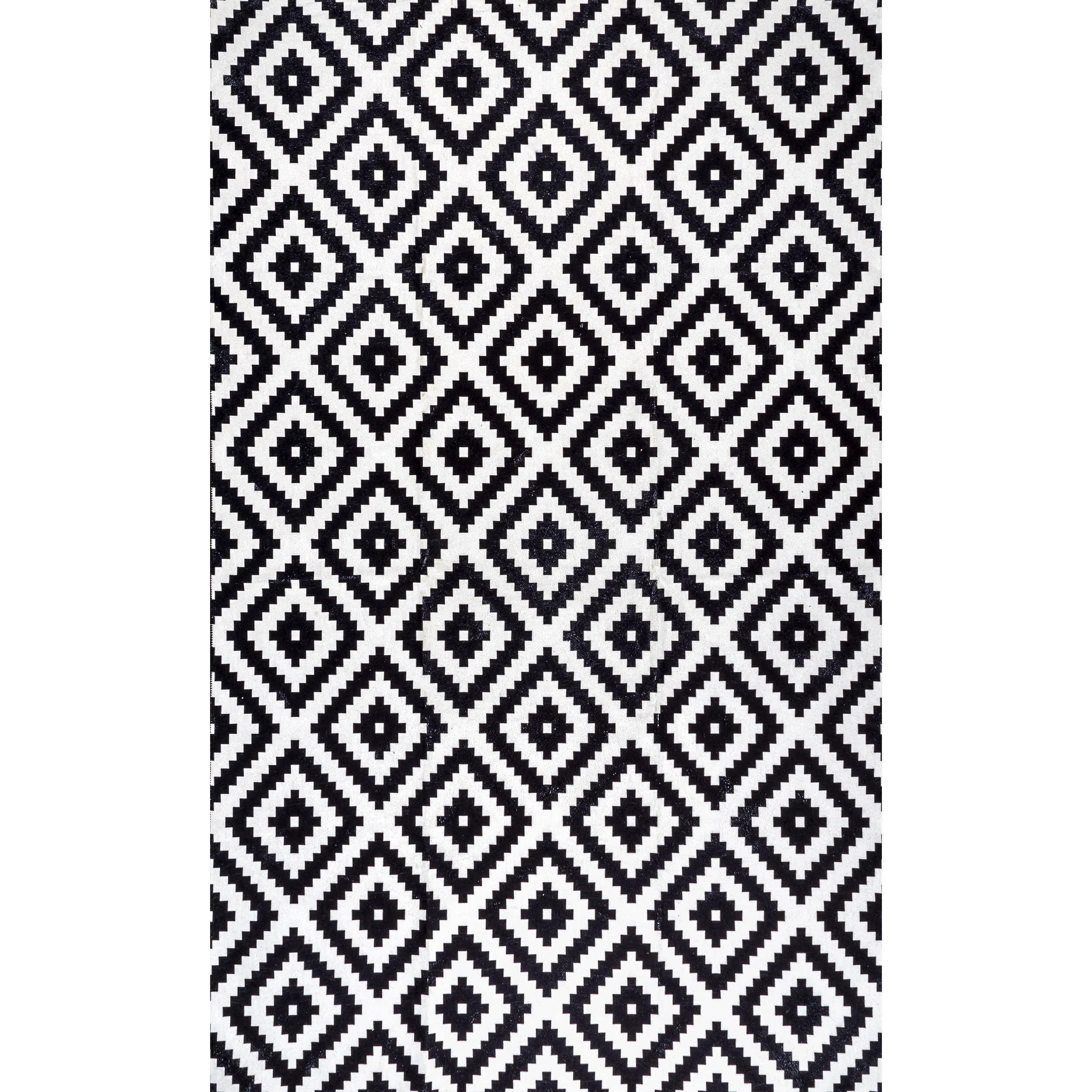 Kellee Machine Washable Modern Diamonds Area Rug