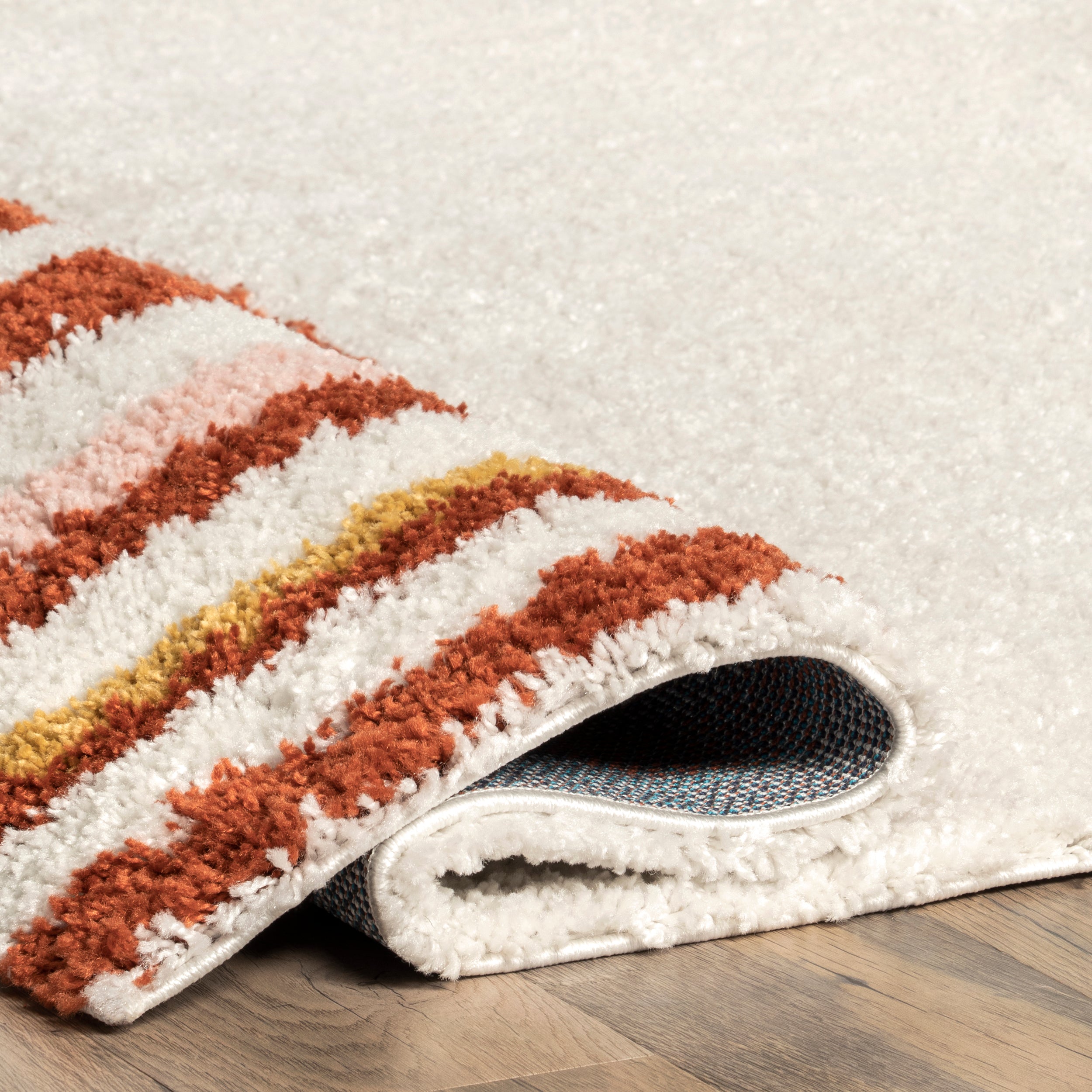Dotty Half Sunset Shag Area Rug - Image 4