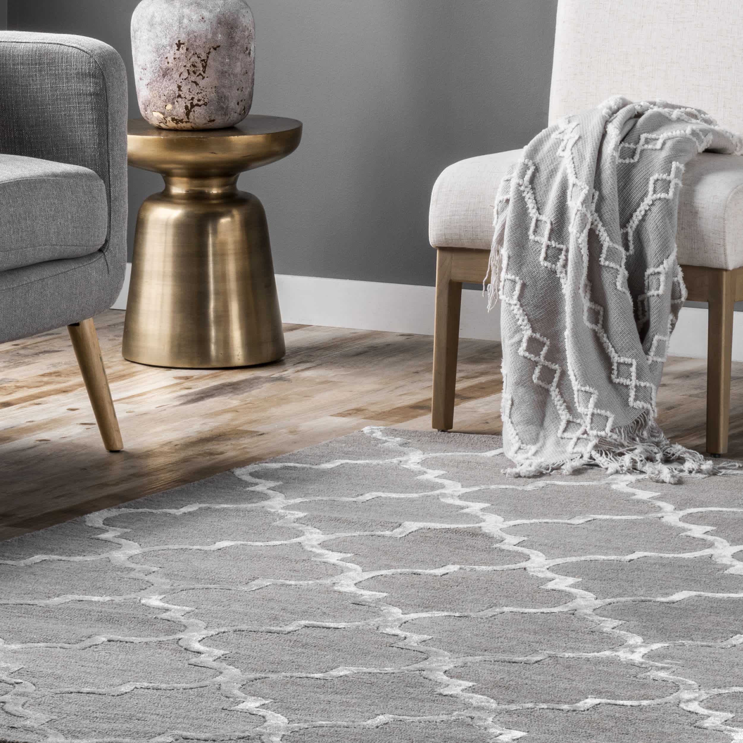 Hand Tufted Park Avenue Trellis Area Rug - Image 15