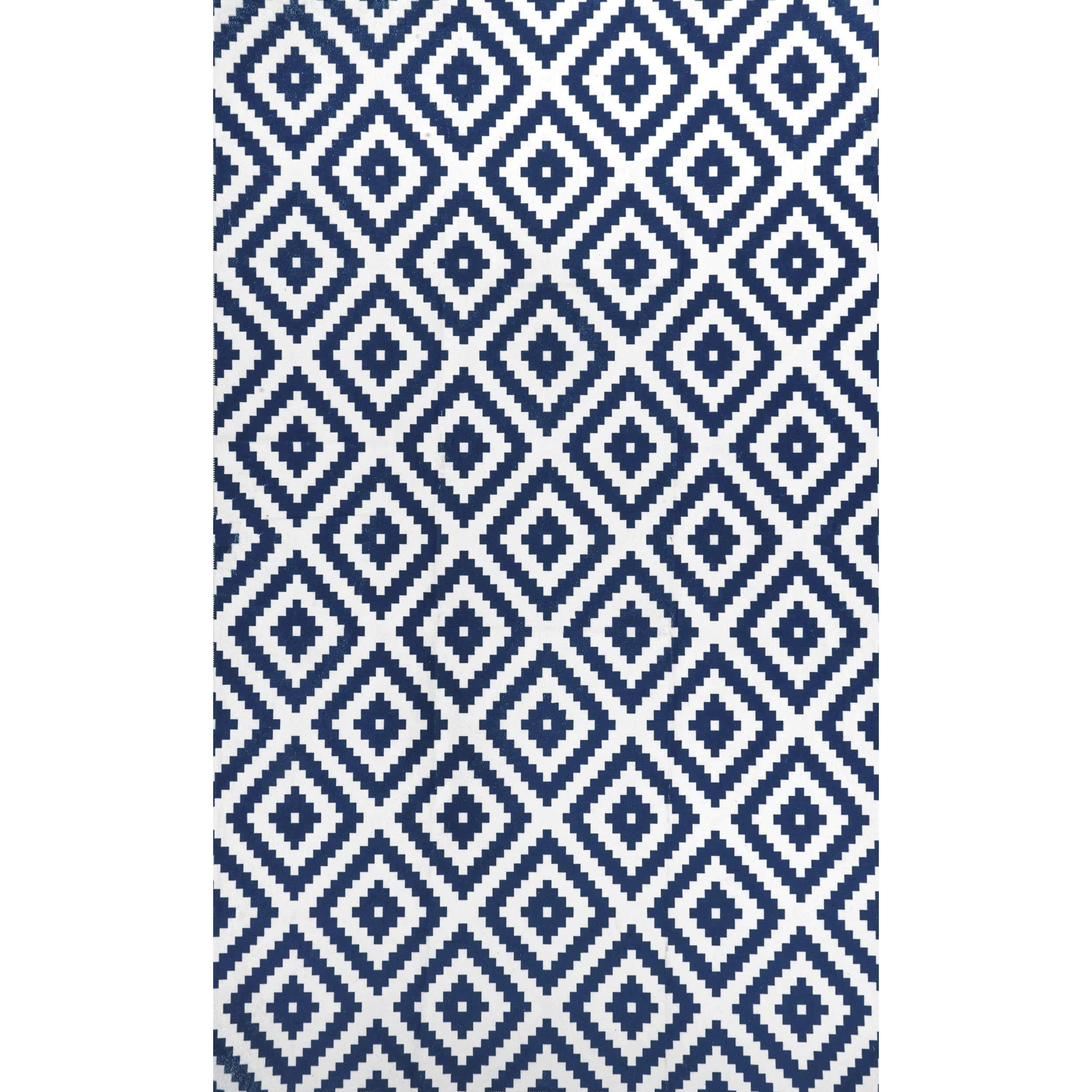 Kellee Machine Washable Modern Diamonds Area Rug - Image 21