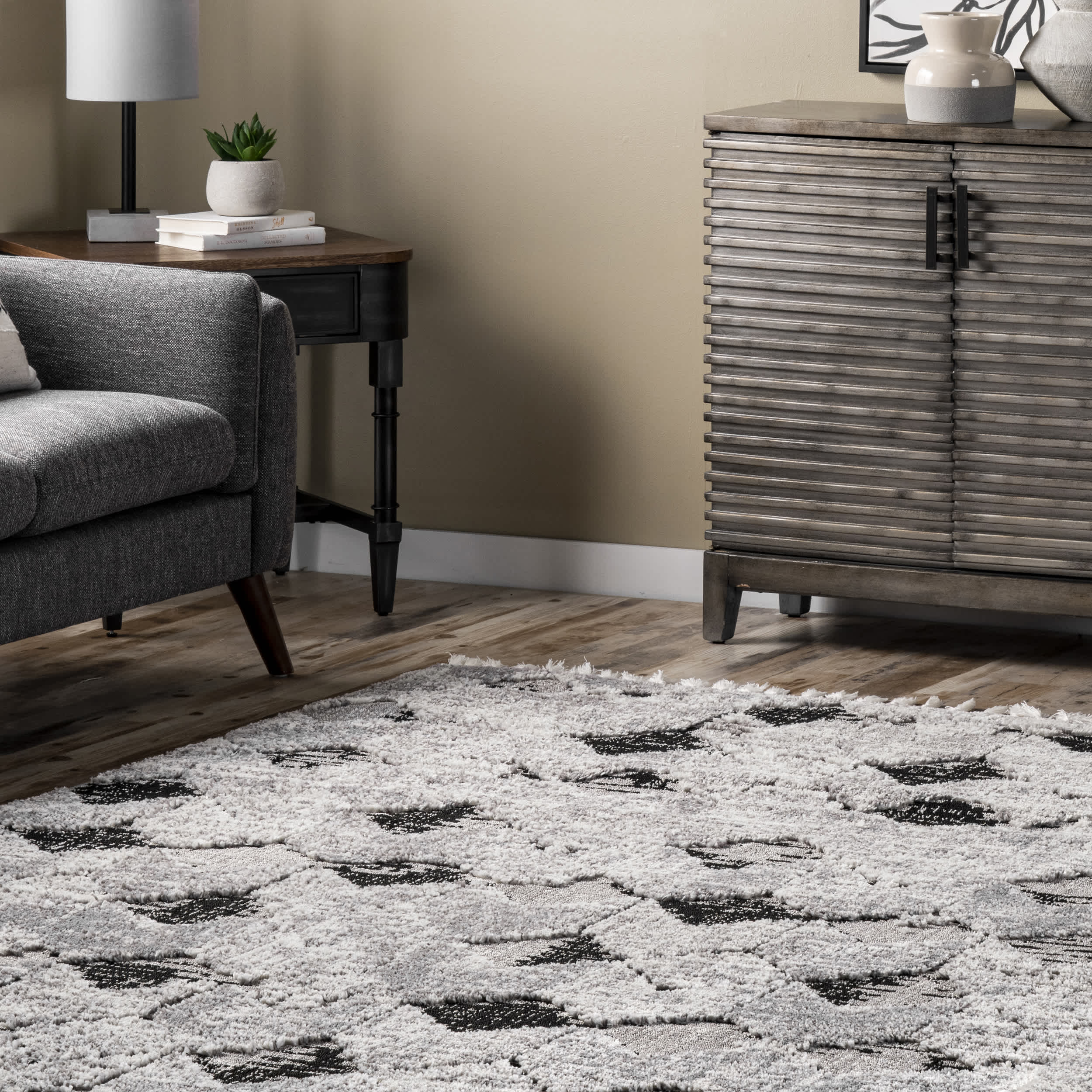 Agata Textured Tassel Area Rug - Image 18