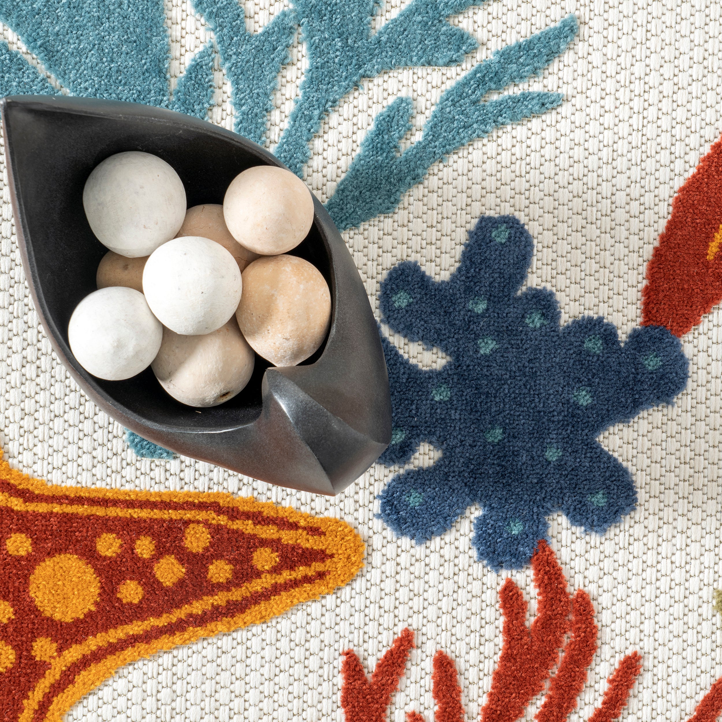 Kourtney Nautical Starfish Indoor/Outdoor Area Rug - Image 6
