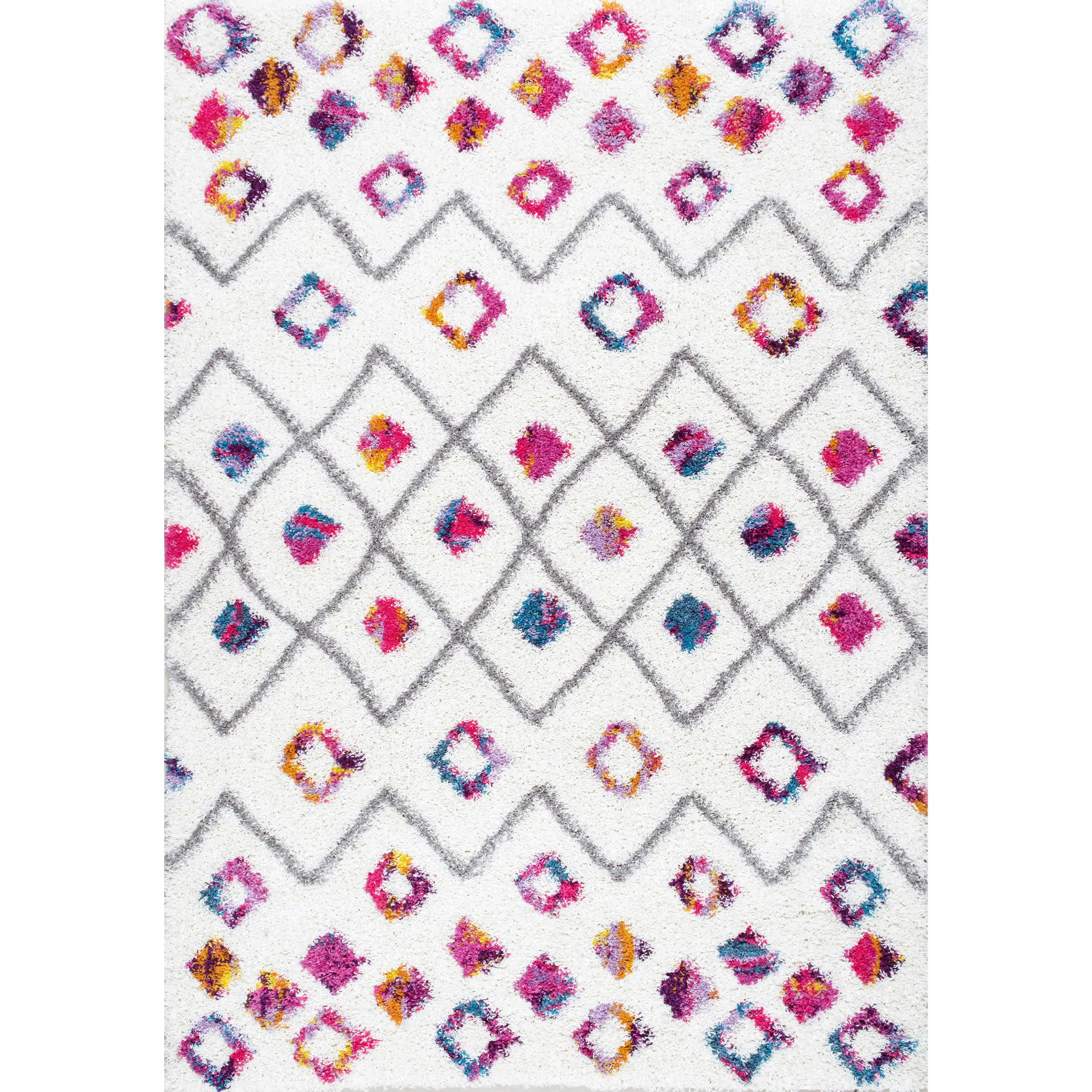 Tatyana Moroccan Diamond Trellis Shaggy