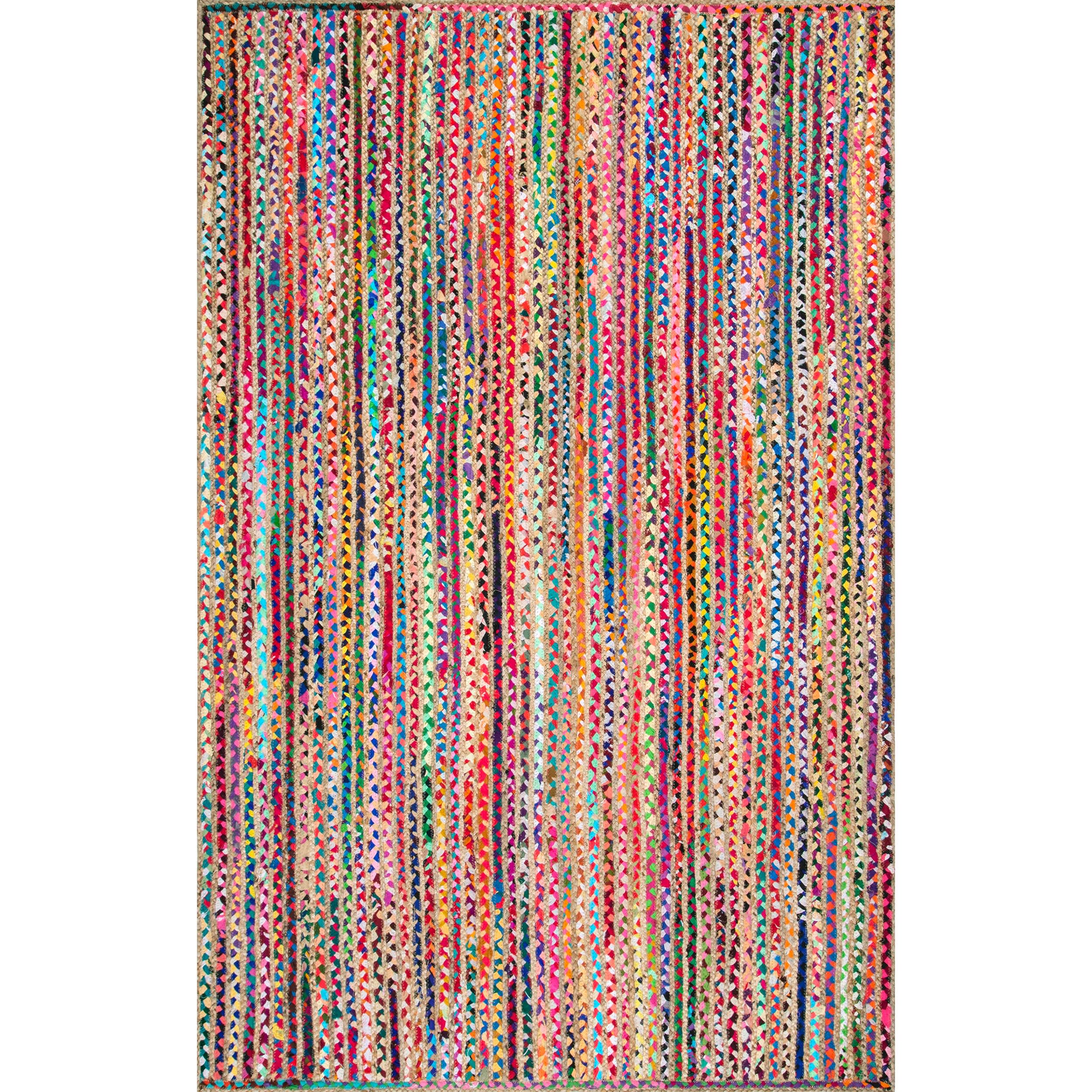 Aleen Braided Cotton/Jute Area Rug