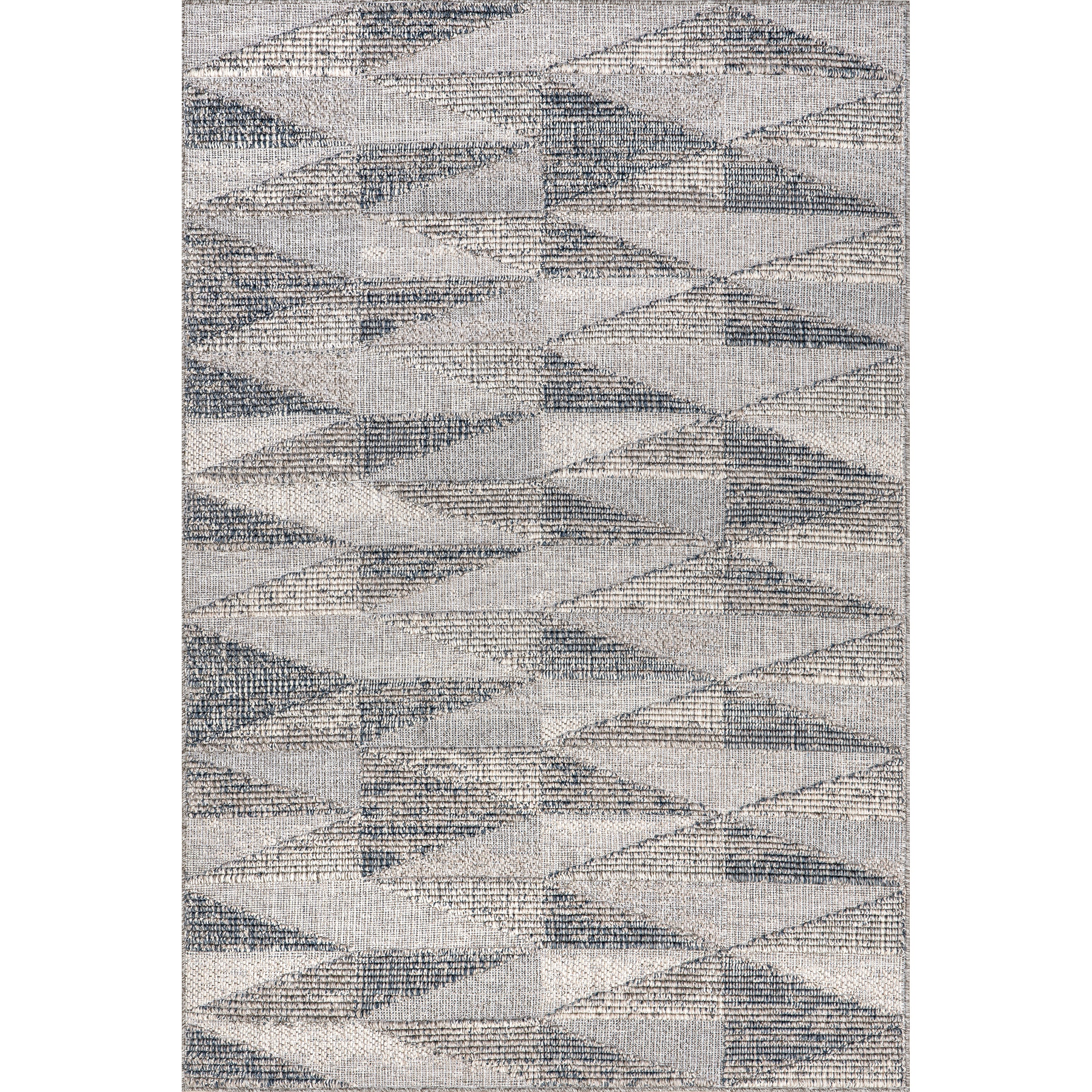 Lorene High-Low Geometric Indoor/Outdoor Area Rug