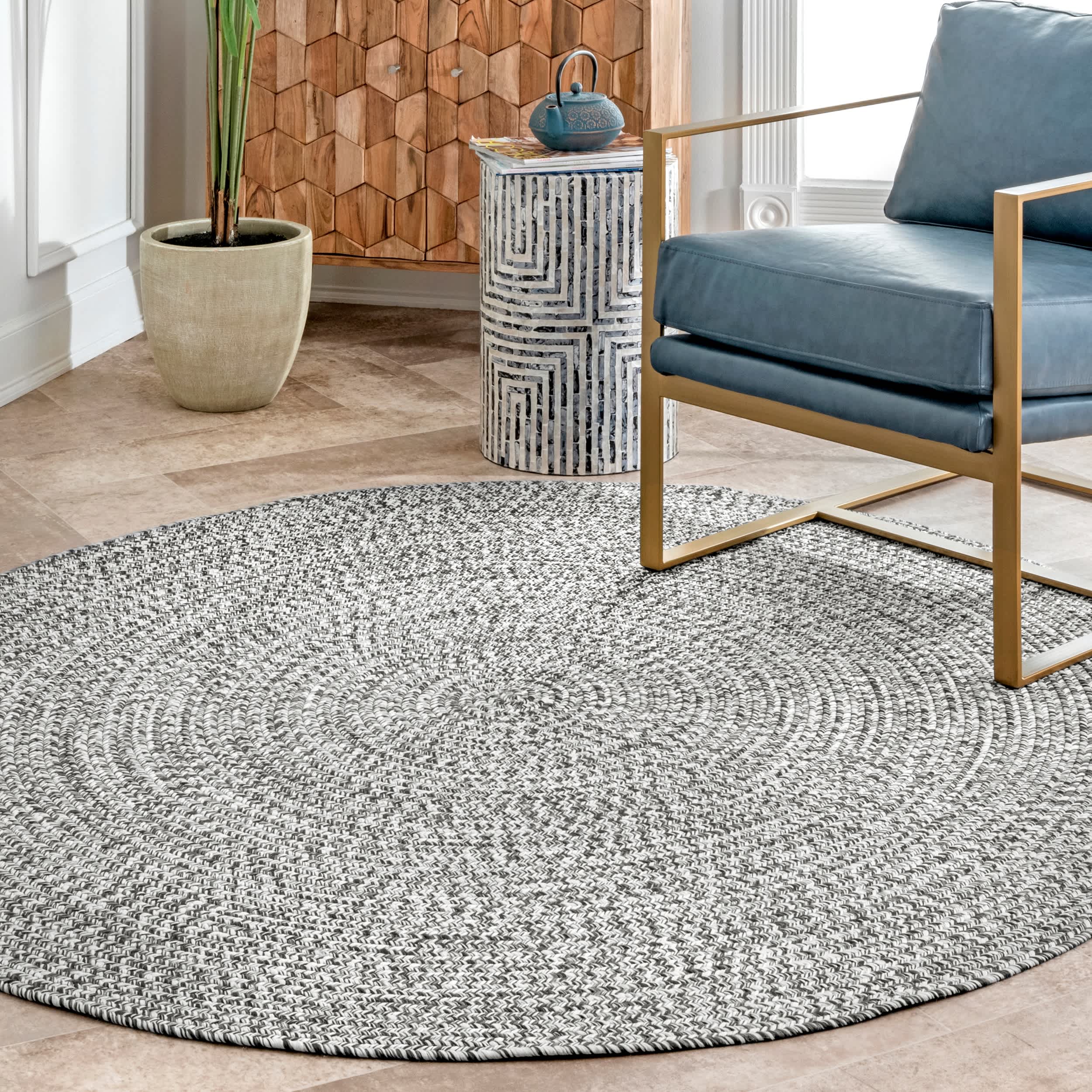 Wynn Braided Indoor/Outdoor Area Rug - Image 4