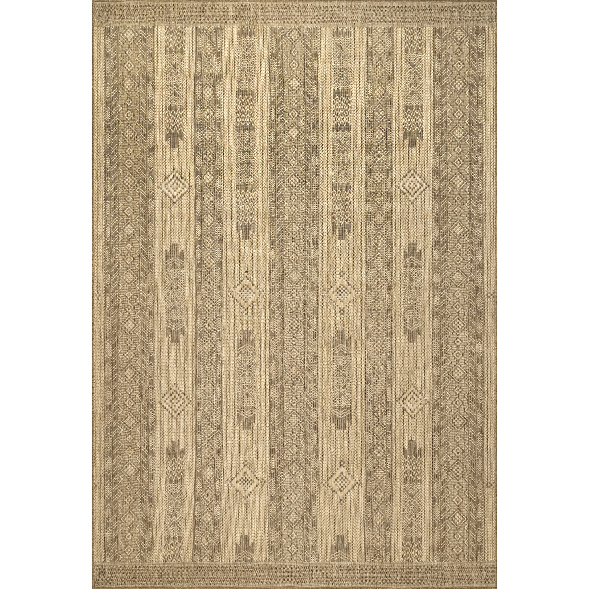 Jemma Tribal Bands Indoor/Outdoor Area Rug