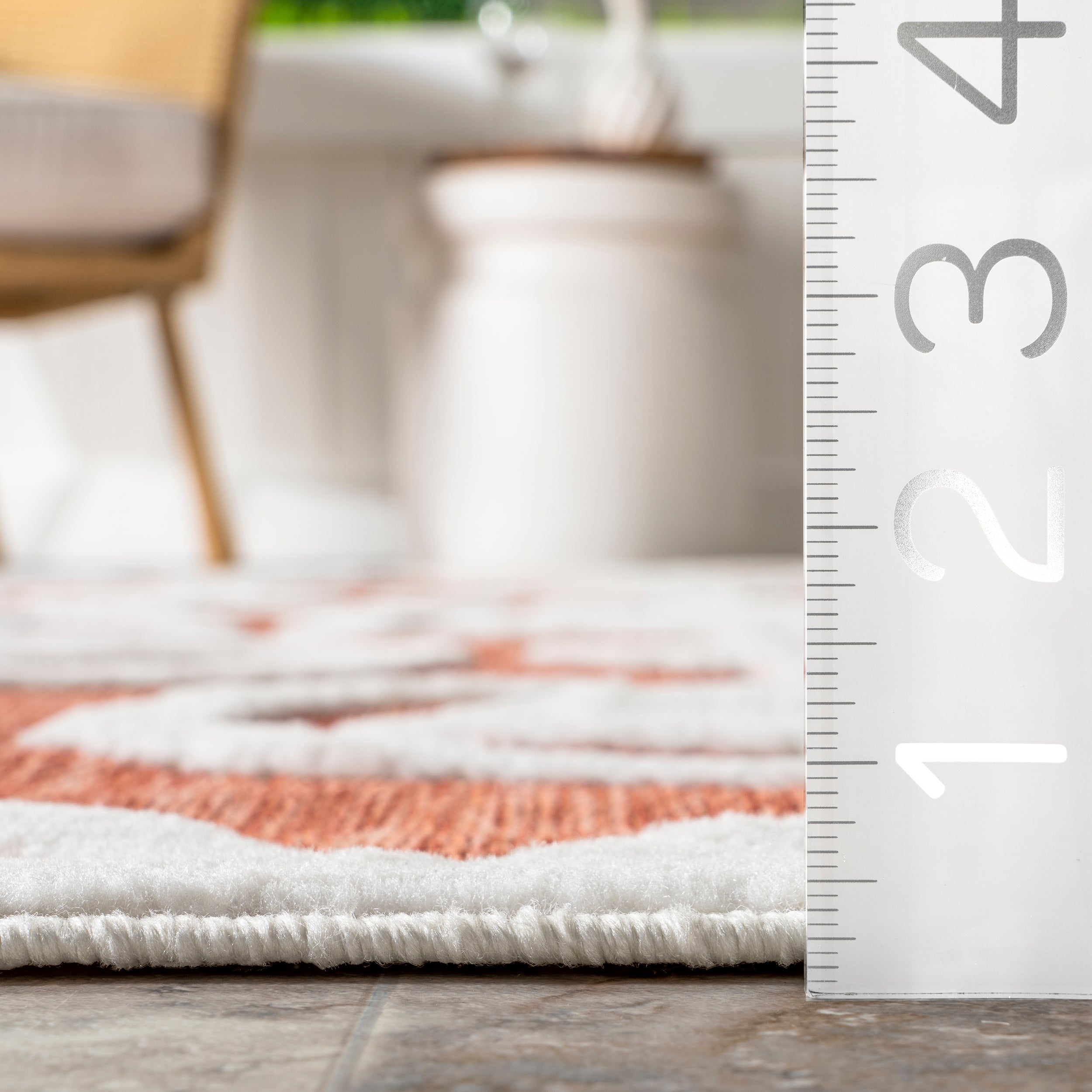 Lila Geometric Striped Indoor/Outdoor Area Rug - Image 3