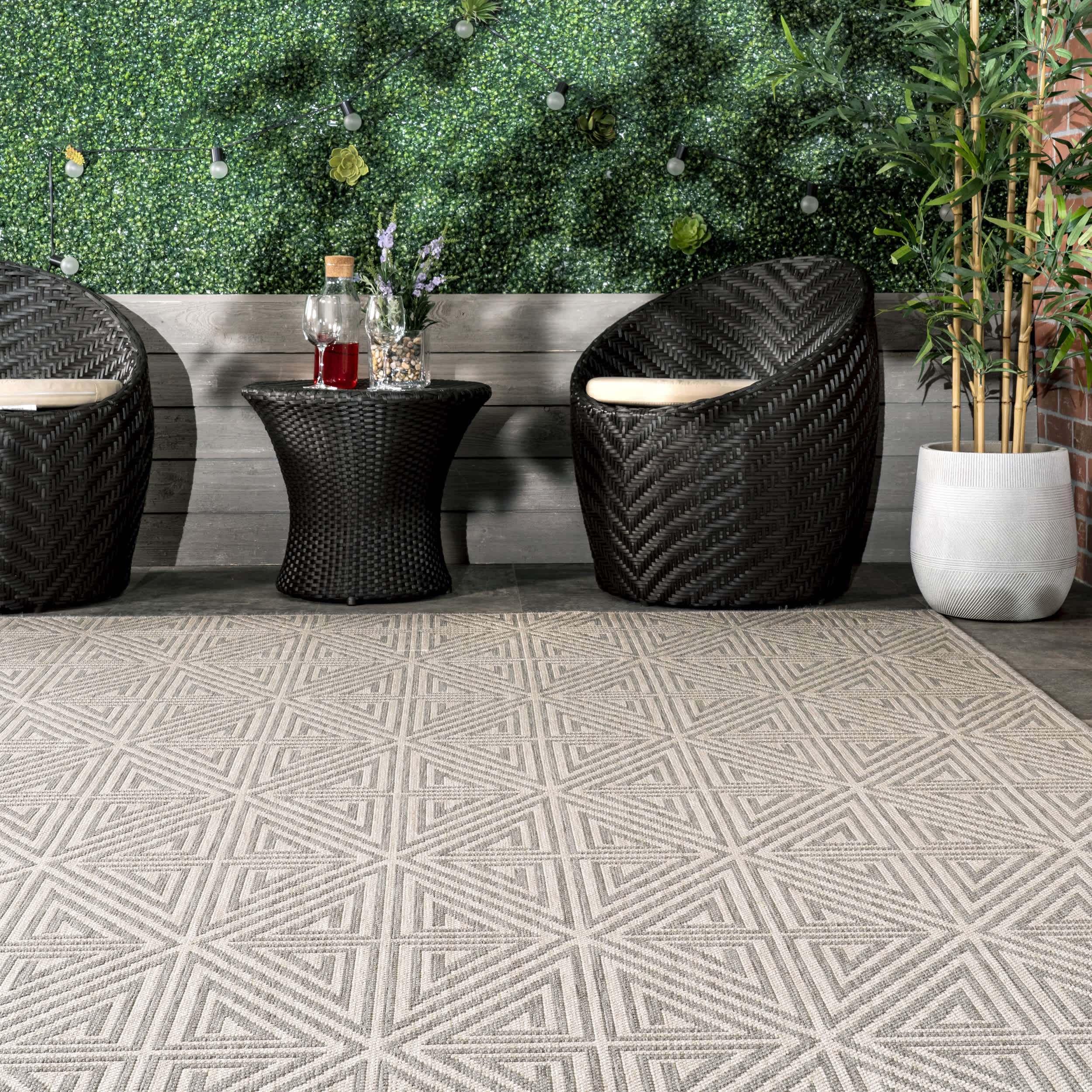 Harvey Abstract Trellis Indoor/Outdoor Area Rug - Image 17
