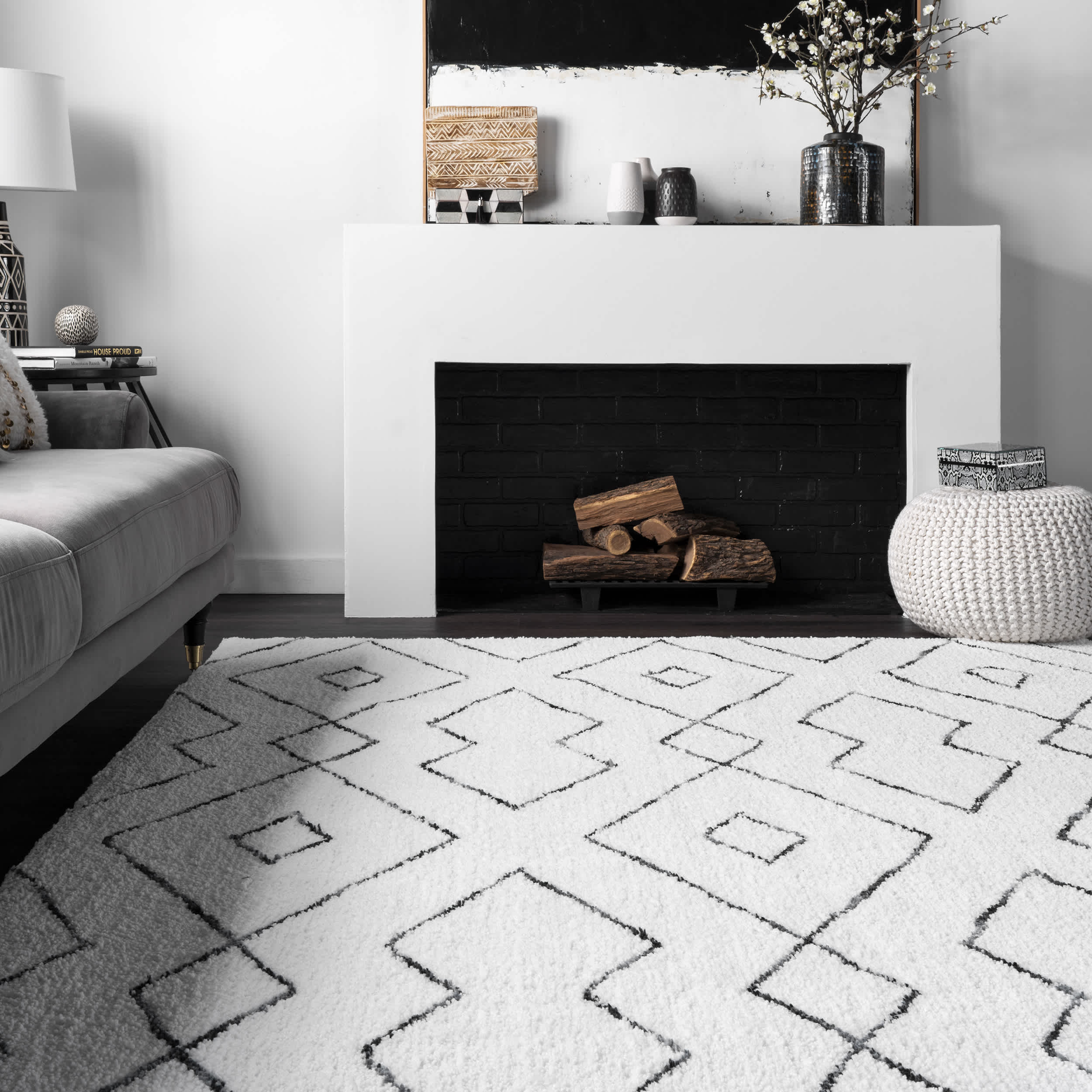 Hand Tufted Beaulah Shaggy Area Rug - Image 8