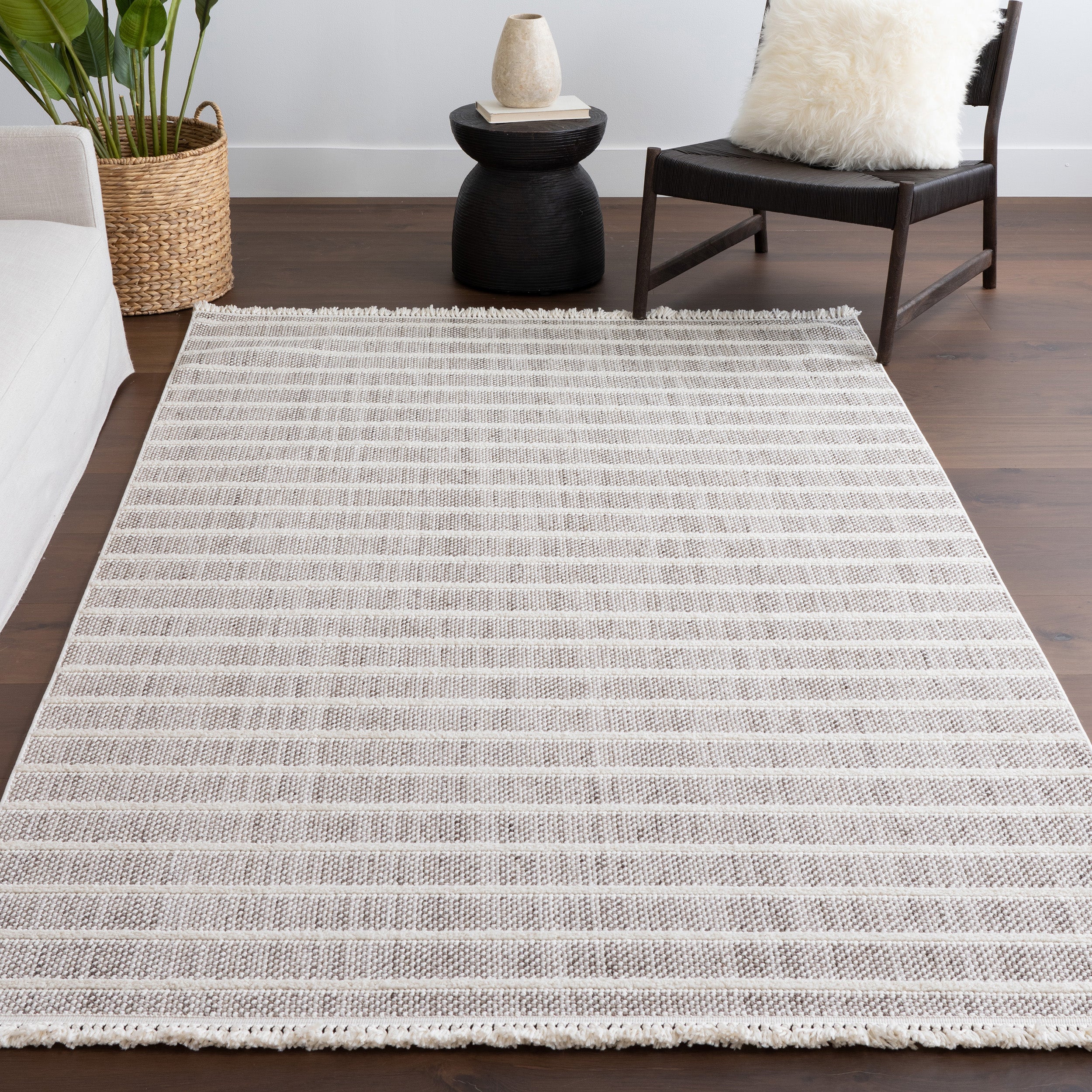 Lucretia Striped Tassels Area Rug - Image 9
