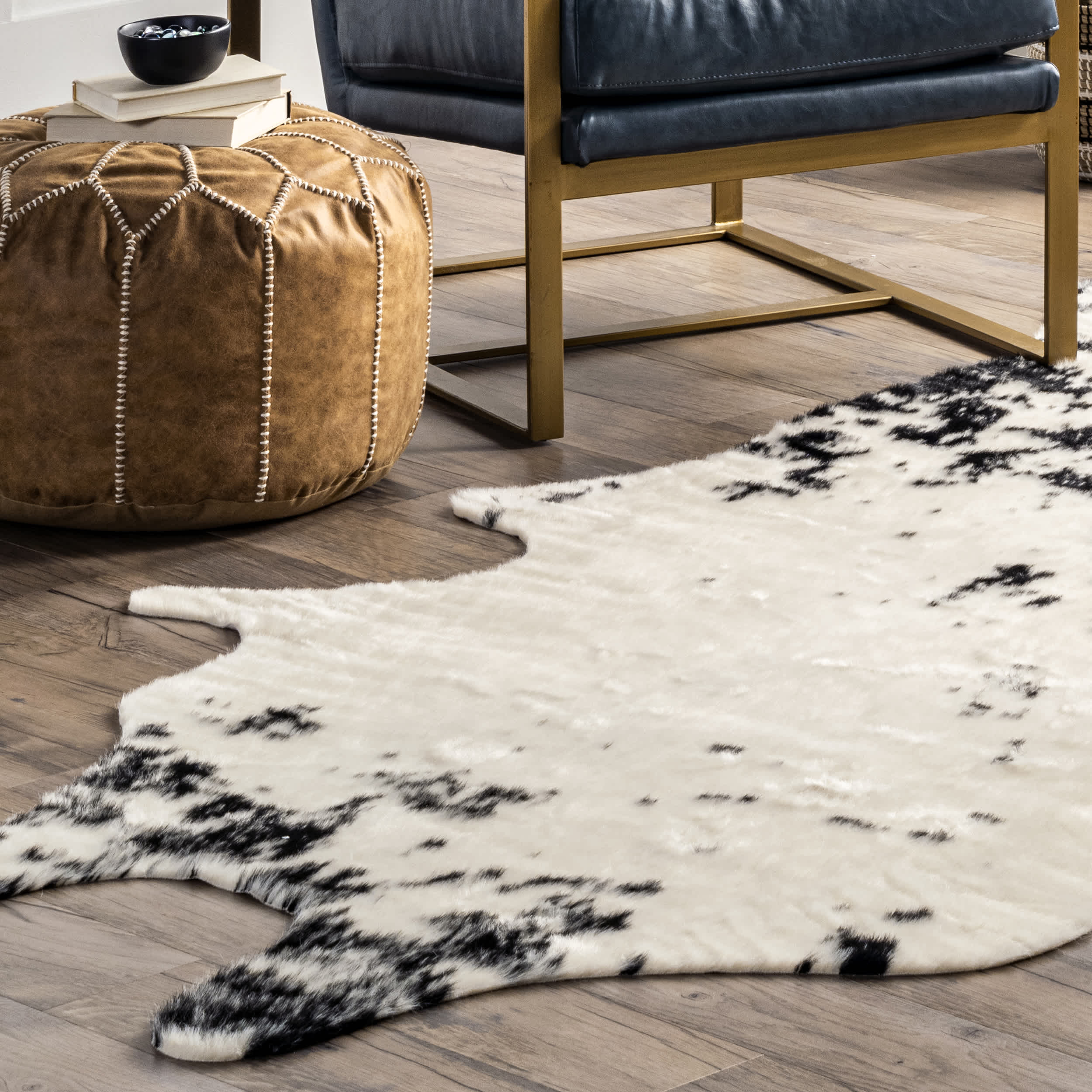 Faux Cowhide Washable Area Rug - Image 28