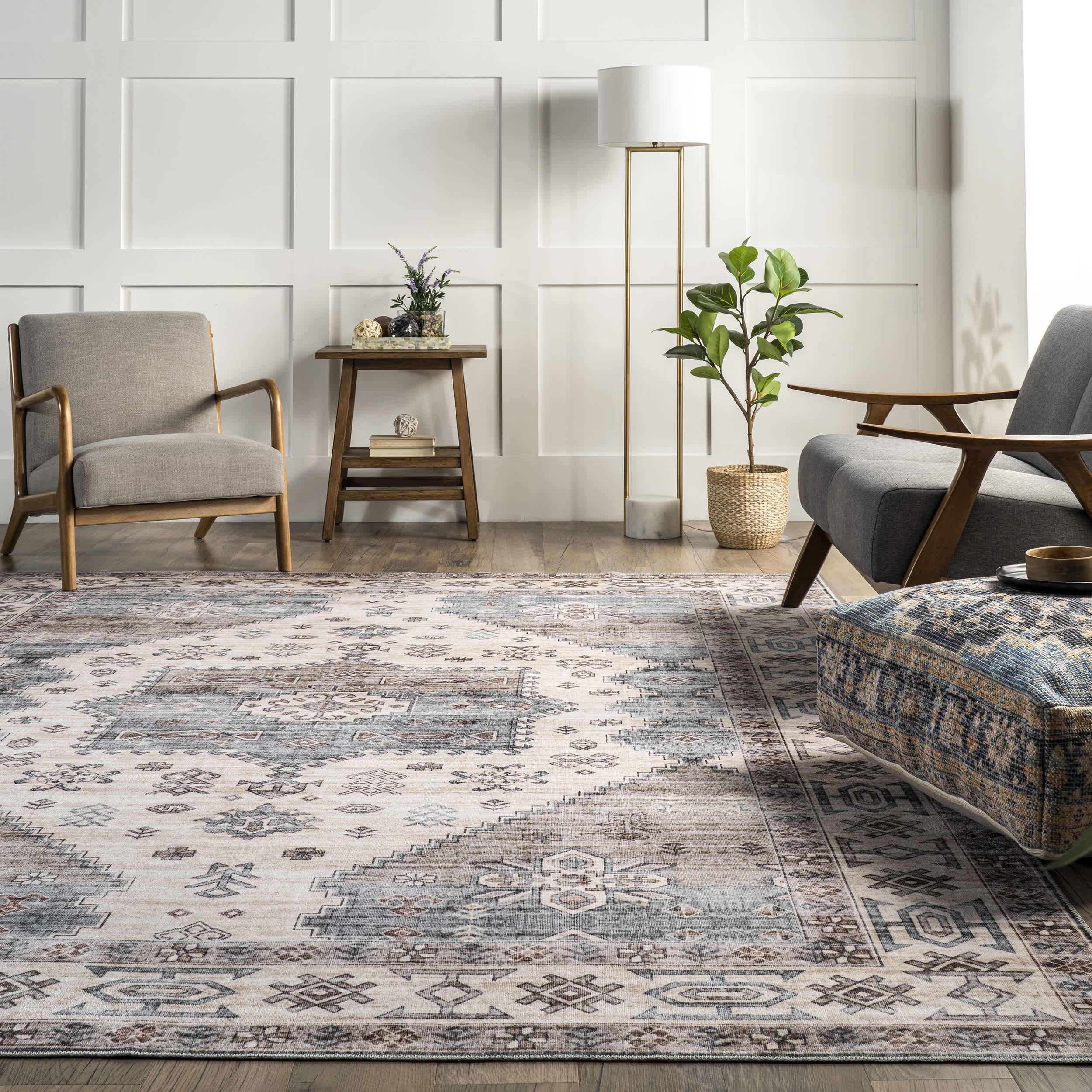 Palace Medallion Washable Area Rug - Image 18