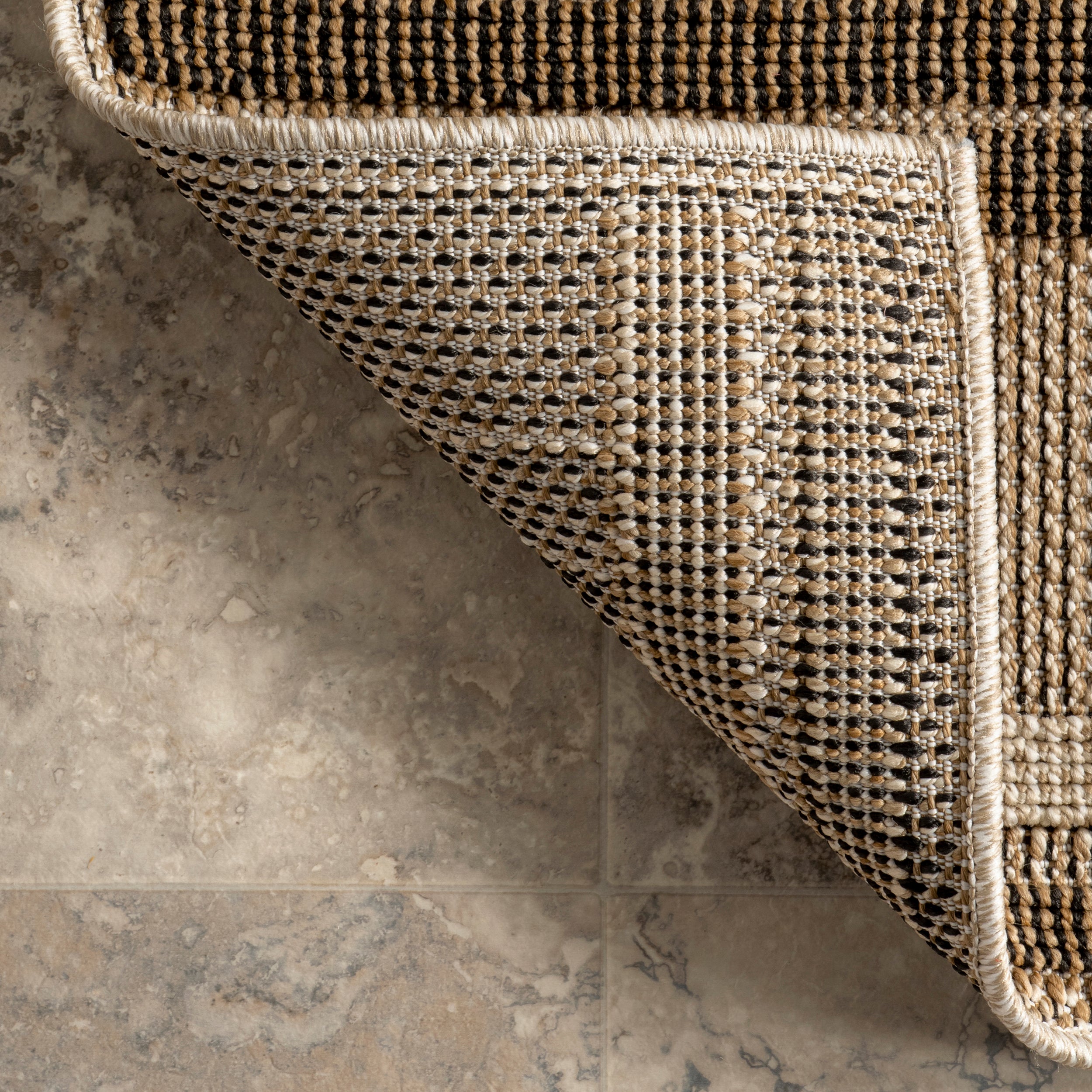 Shana Neutral Striped Indoor/Outdoor Area Rug - Image 7
