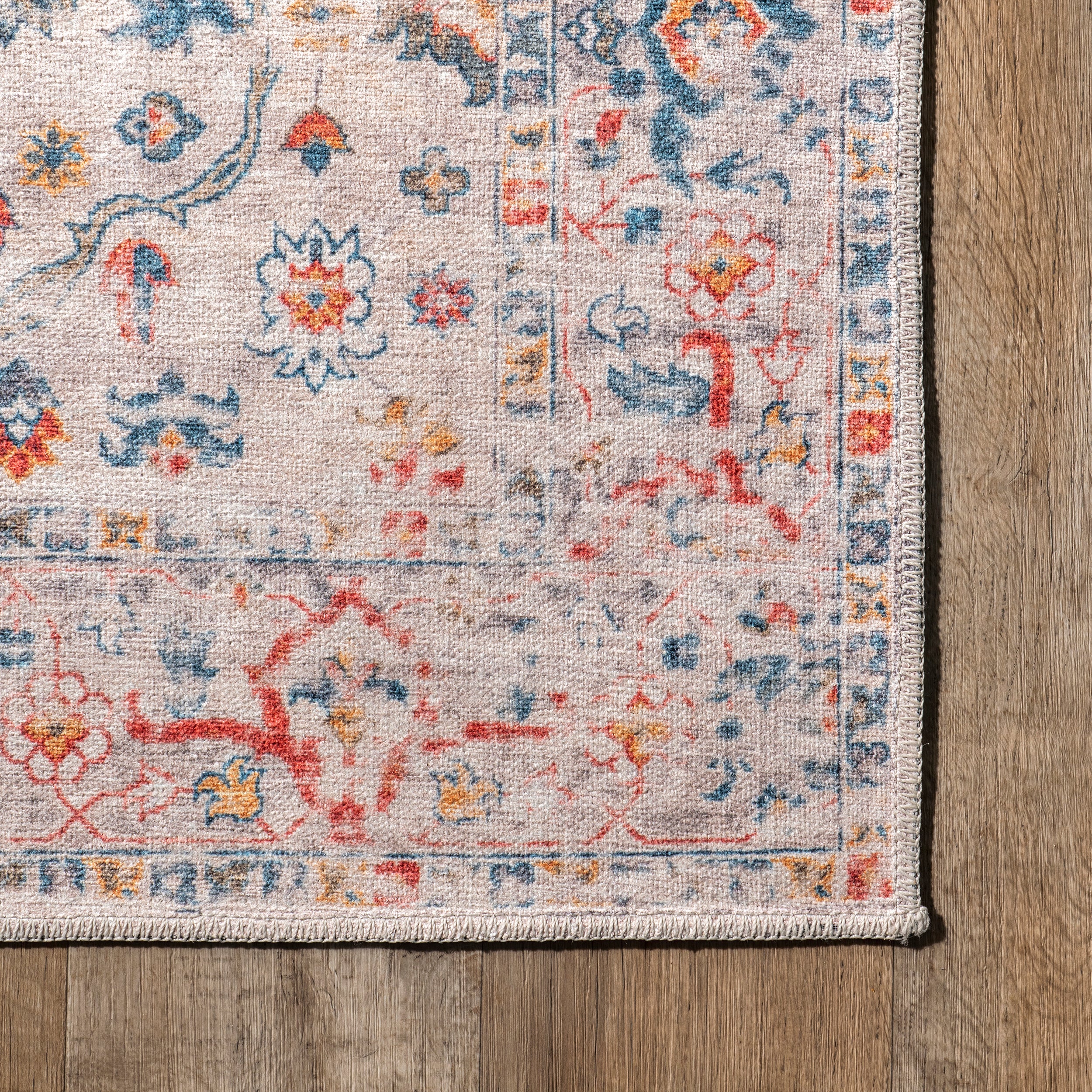 Liza Traditional Faded Cotton Area Rug - Image 5