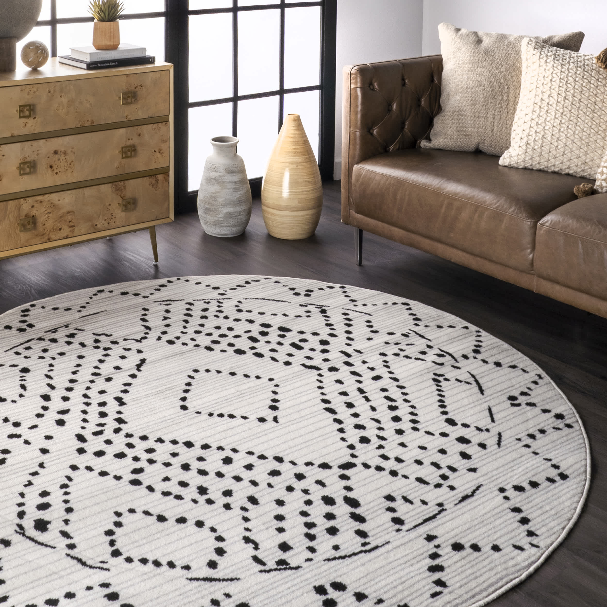 Mila Dotted Diamond Trellis Area Rug - Image 11