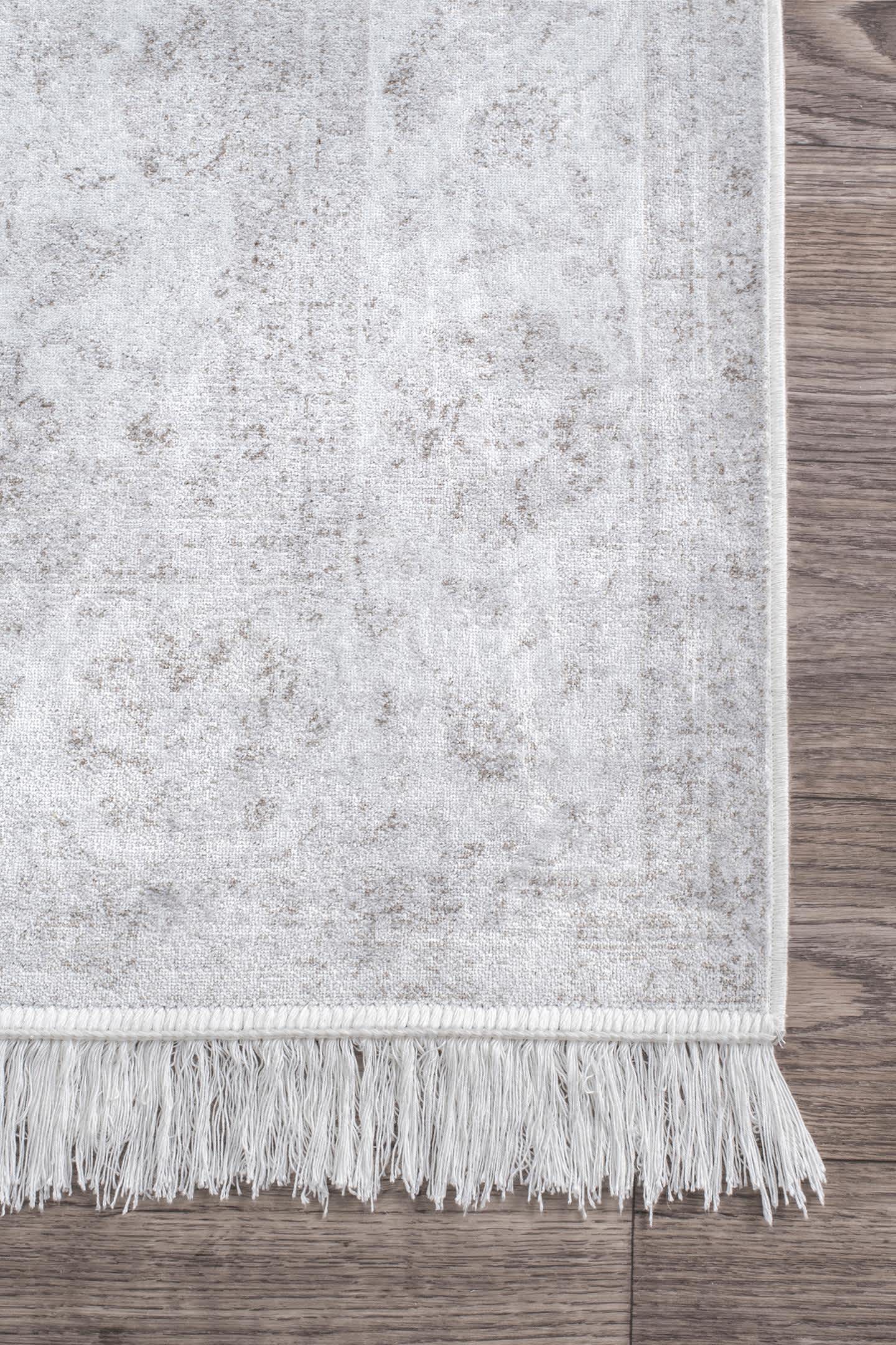Vintage Floral Elyse Fringe Rug Area Rug - Image 8