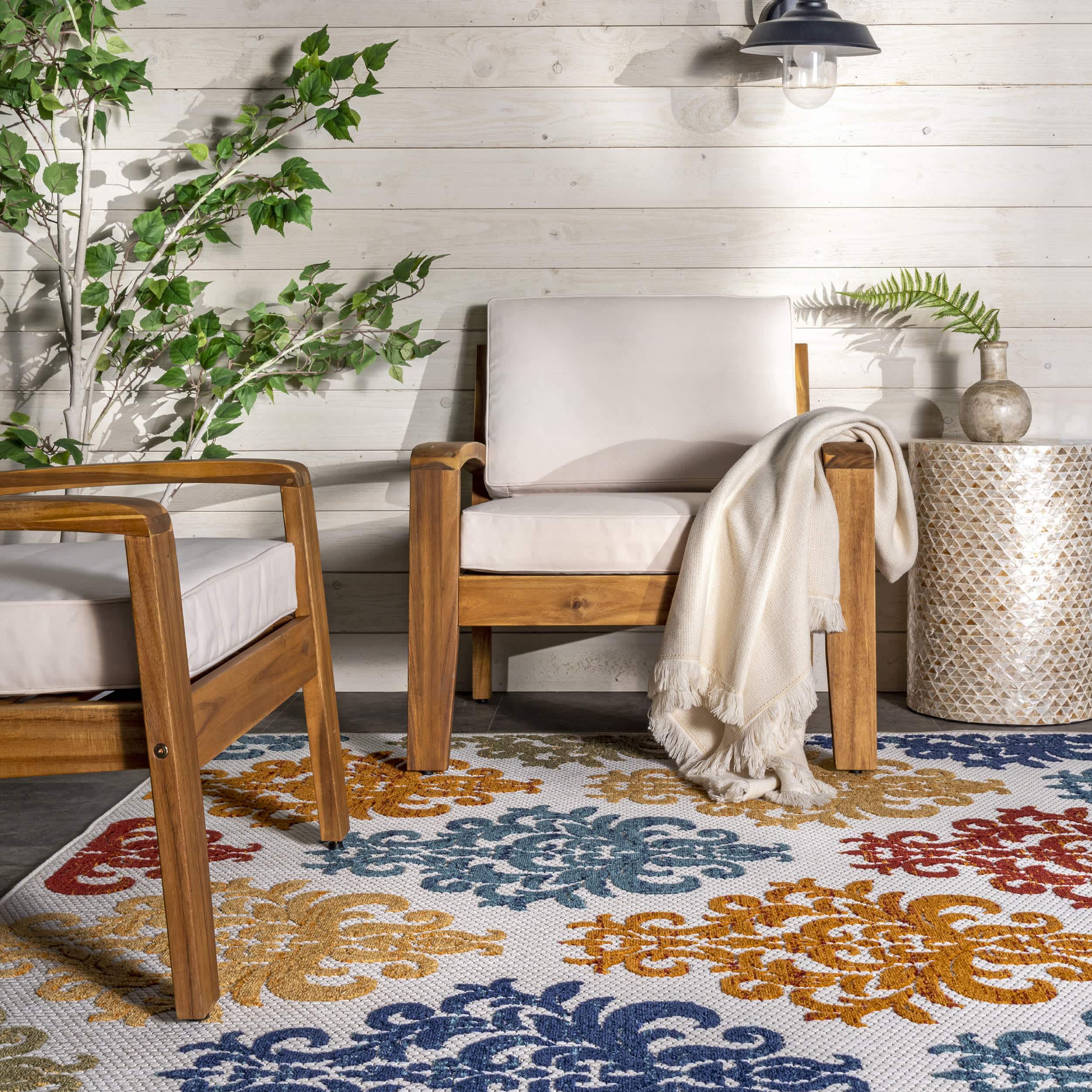 Valeria Textured Indoor/Outdoor Area Rug - Image 8