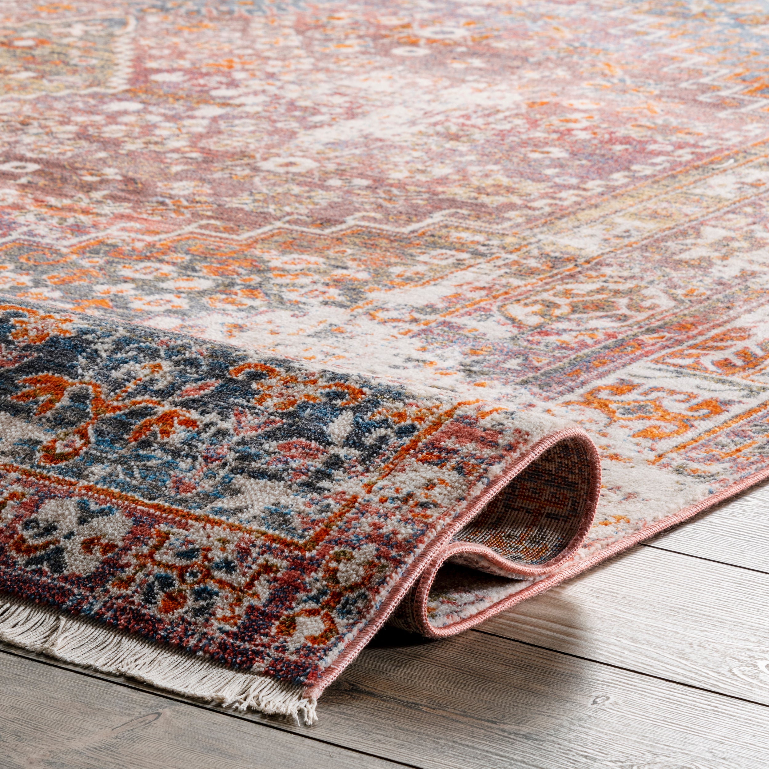 Farley Medallion Fringe Area Rug - Image 15