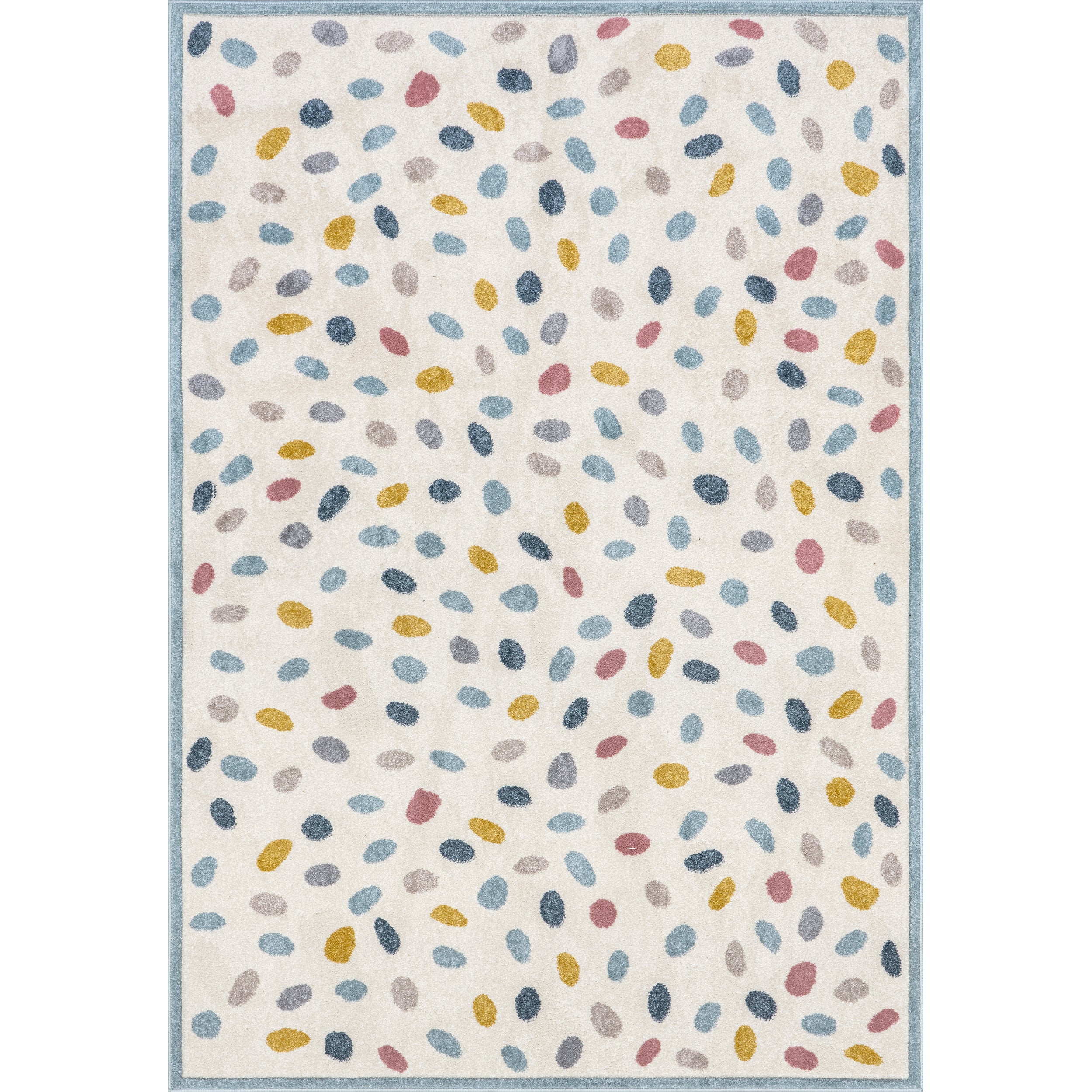 Isabela Colorful Pebbles Kids Area Rug