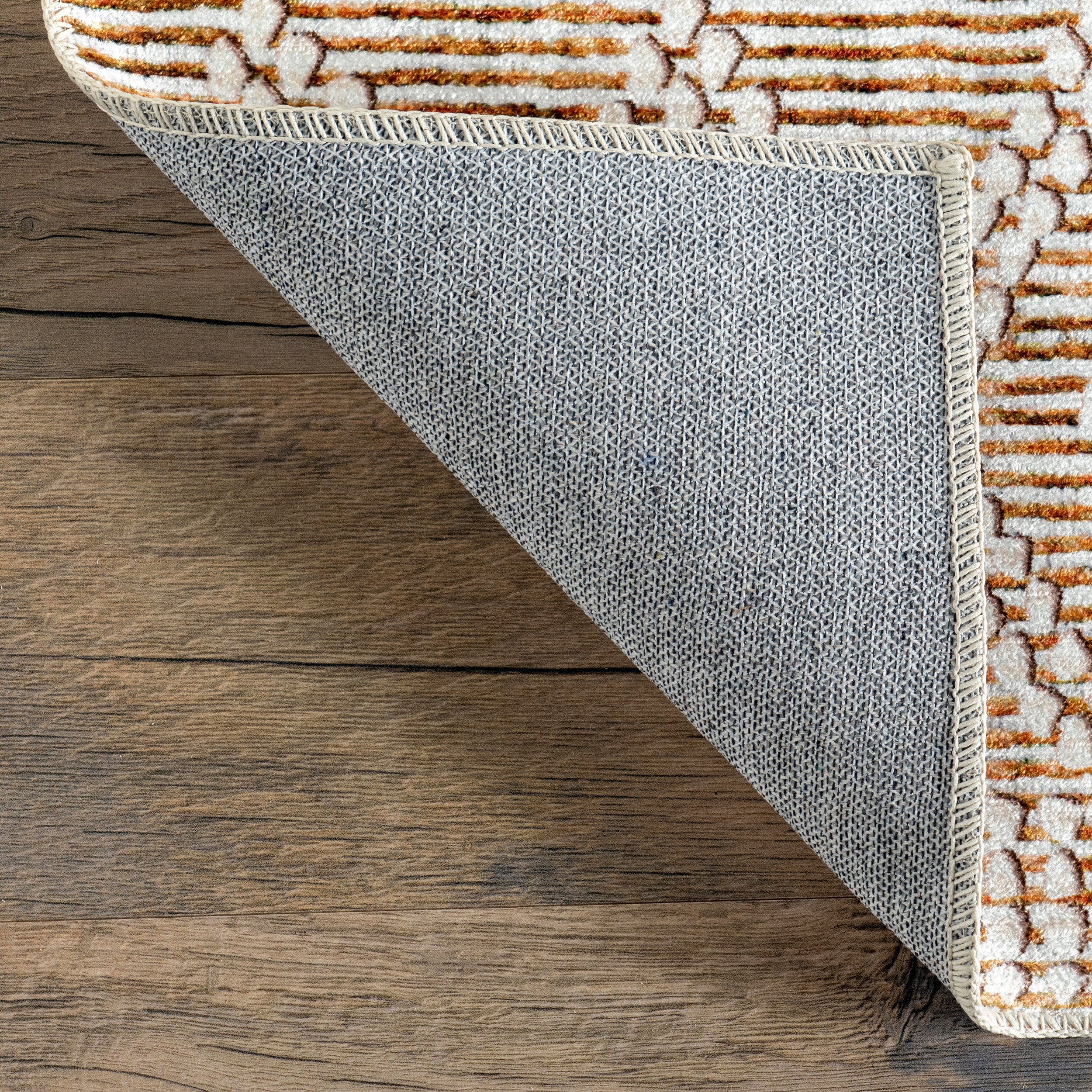 Úna Lattice Stain-Resistant Machine Washable Area Rug - Image 7