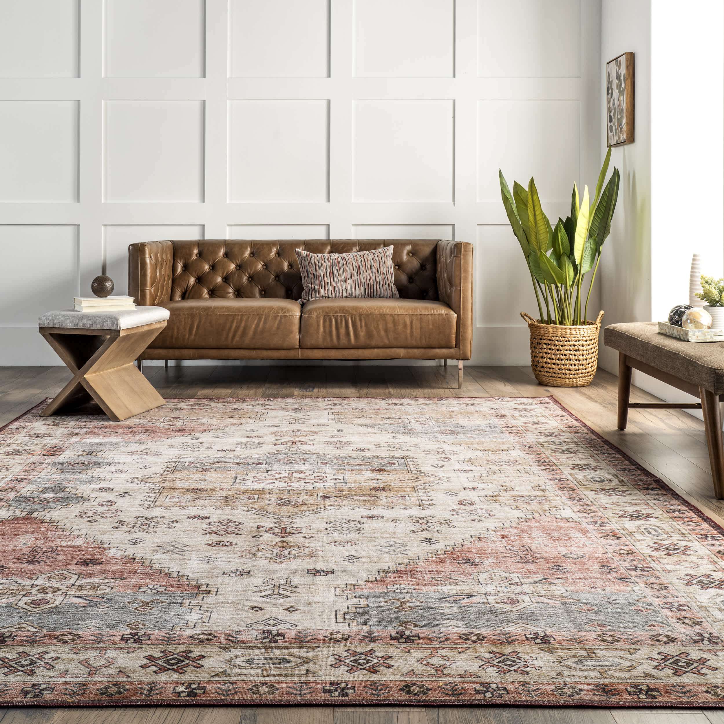 Palace Medallion Washable Area Rug - Image 8