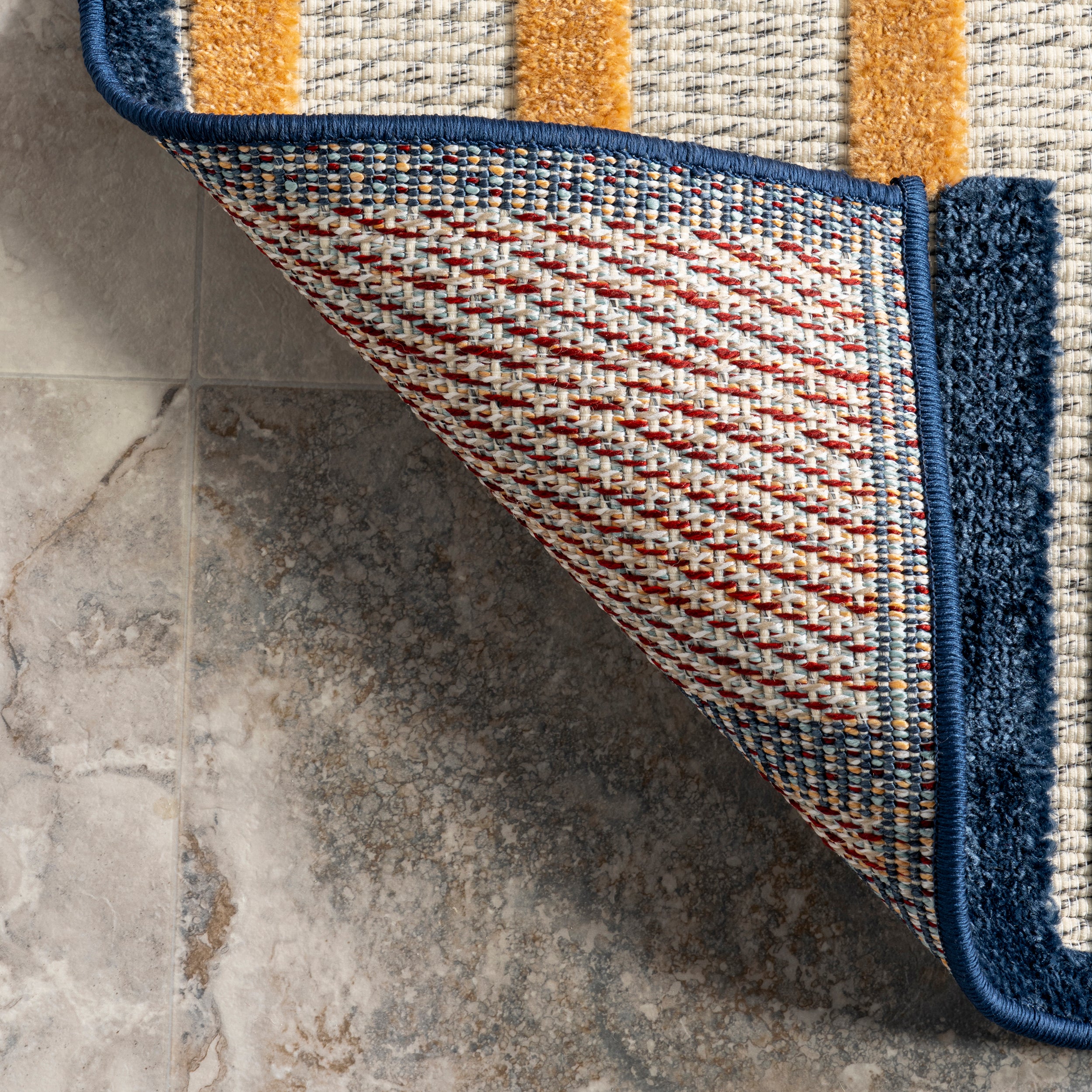 Enya High-Low Striped Indoor/Outdoor Area Rug - Image 7