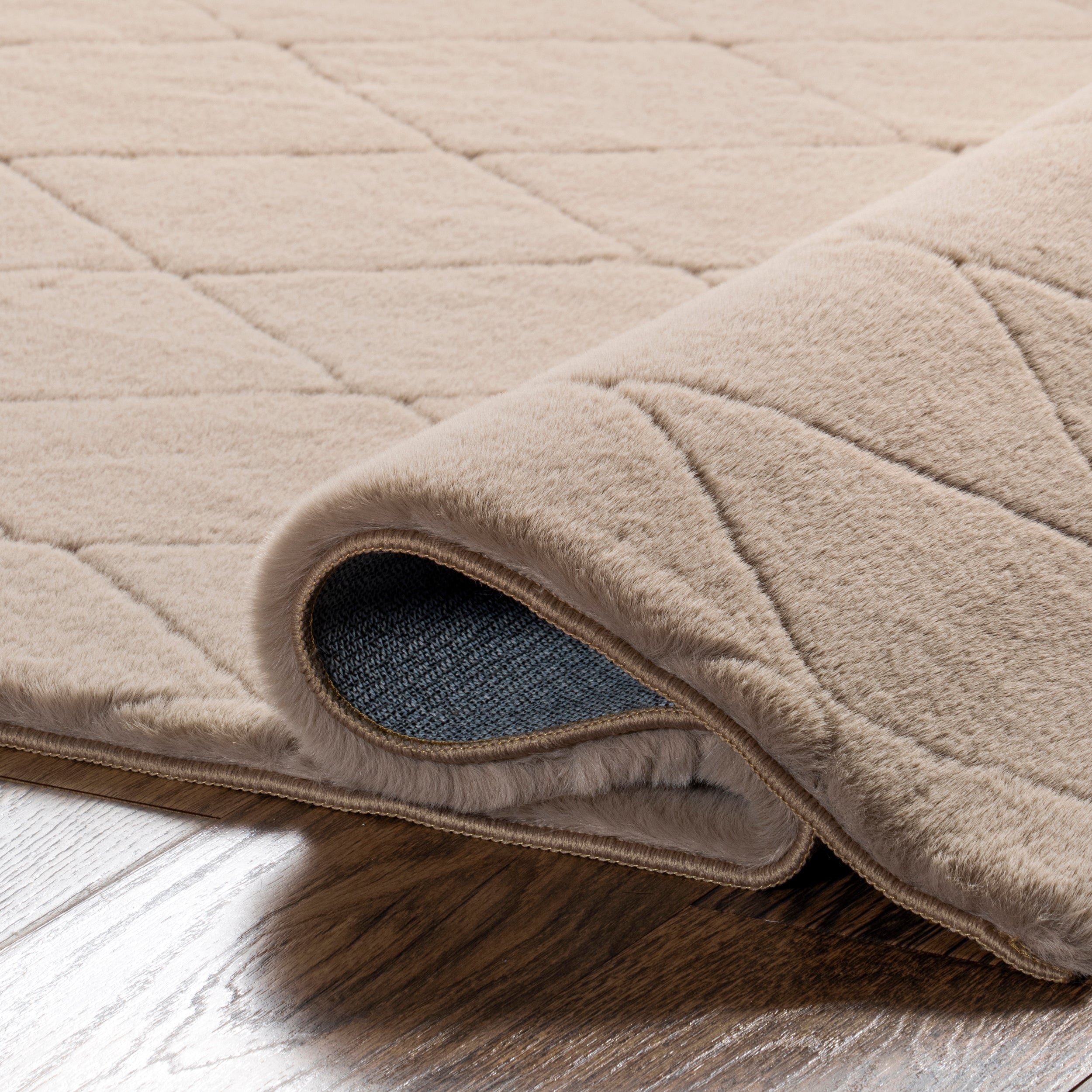 Amy Casual Faux Rabbit Machine Washable Area Rug - Image 23